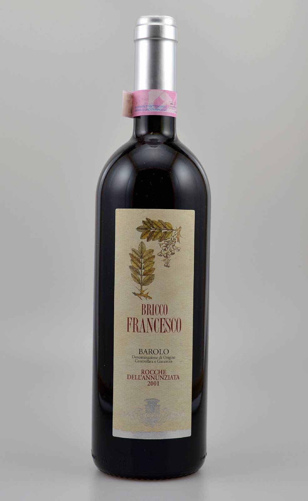 6 Flaschen 2001 Rocche Costamagna, Barolo, Bricco Francesco, je ca. 75 cl, 14 % Vol., Füllstände: je ca. top shoulder, hervorragende ...