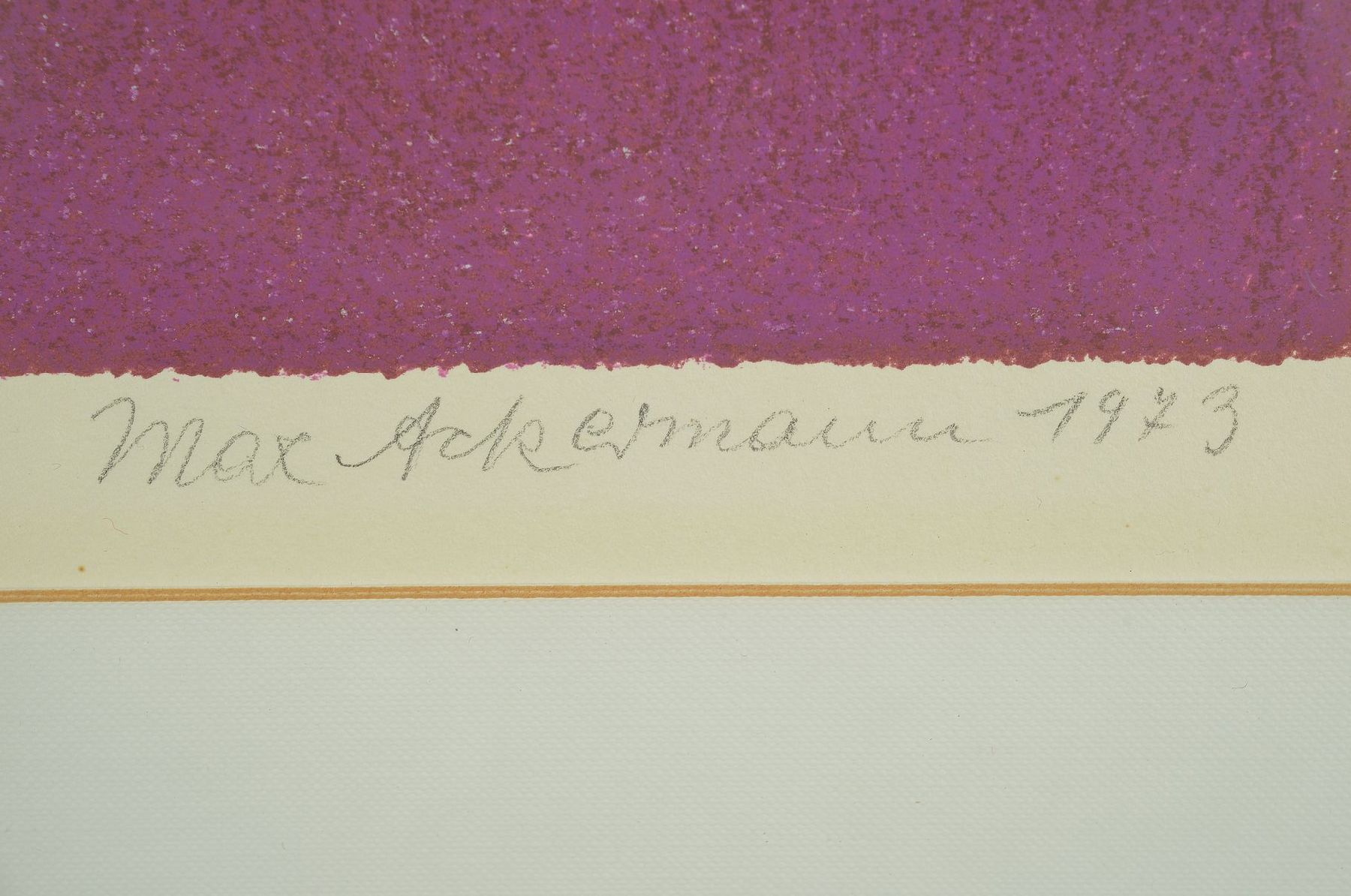 Detail a: Max Ackermann, 1887 Berlin - 1975 Unterlengenhardt, 2 abstr. geom. Darstellungen, E.A. dat. 73, 37,5x33 cm/ PP 60X45 cm, 59/150, dat. 1973, 53x37 cm, ...