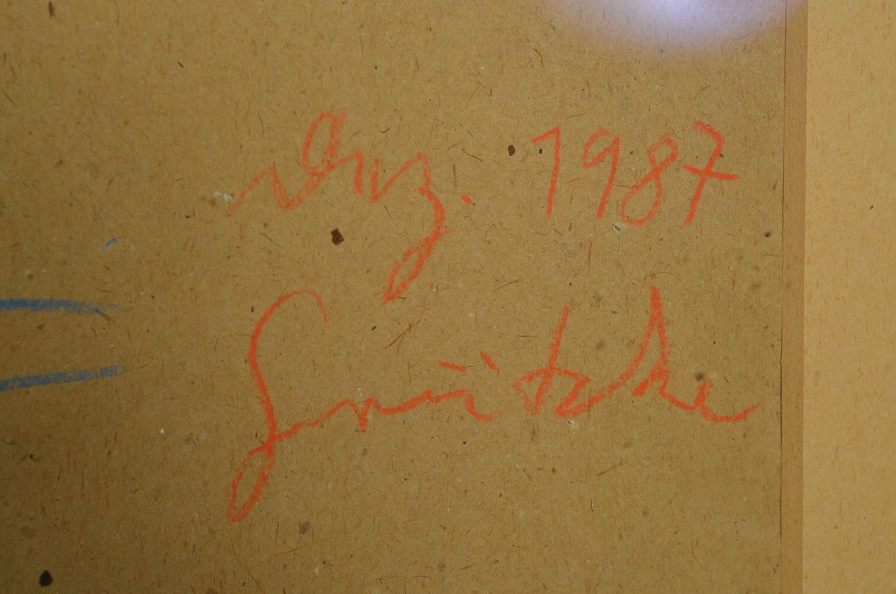 Detail a: Johannes Grützke, 1937-2017, drei Pastelle auf Papier, Bühnenbildentwürfe für Peter Zadek, rechts unten signiert und dat. 1987, ca. 68x98cm, PP, ...