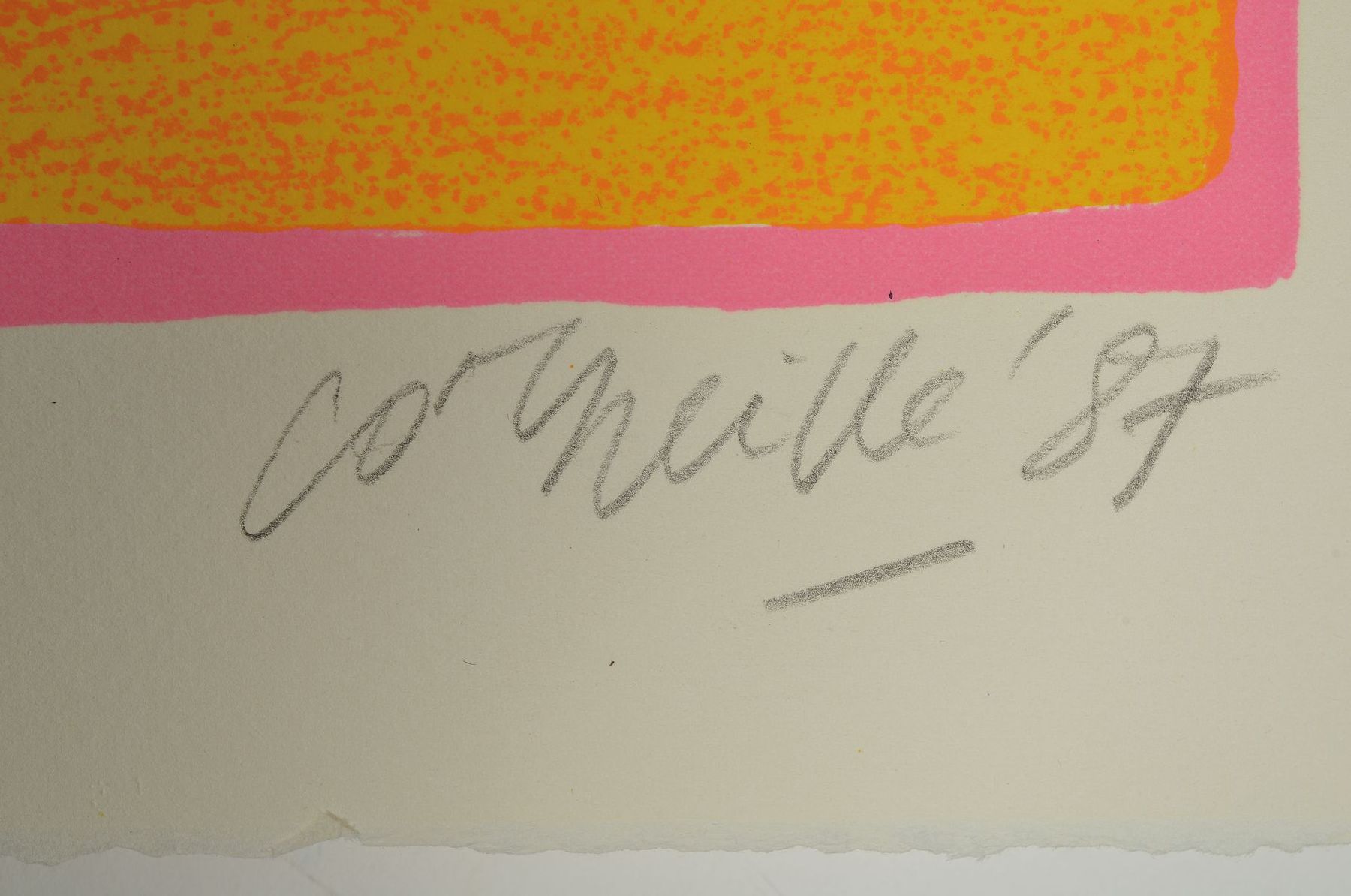 Detail d: Corneille, 1922-2010, Tigres amoureux, troisieme Serie, Paris 1987, Ed. Moderne- Silkeborg, Mappe mit vier Farblithographien, alle handsigniert, num. ...