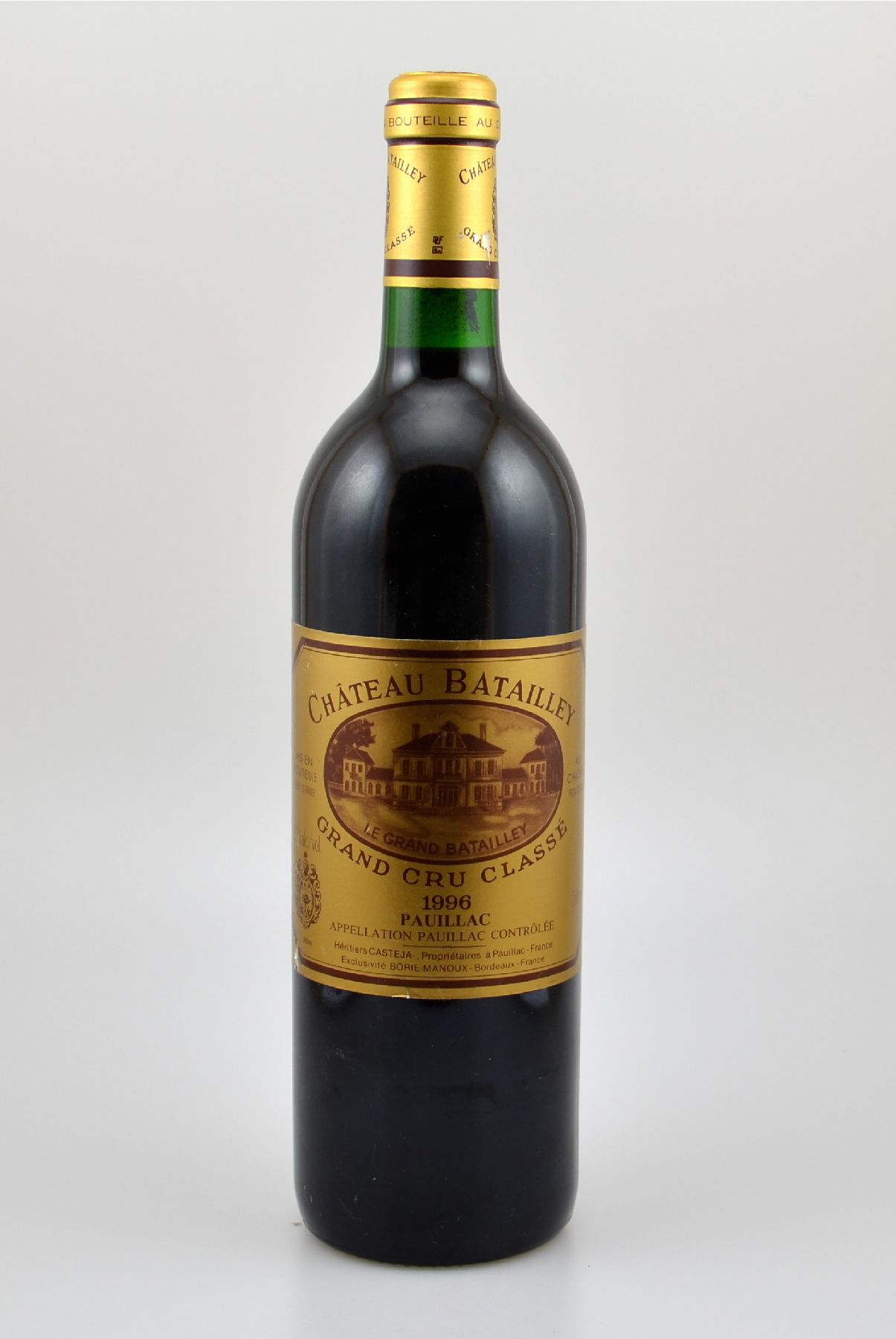 5 Flaschen 1996 Chateau Batailley, Pauillac, Grand Cru Classe, je ca. 75 cl, 12,5 % Vol., Füllstände: je into neck, Etiketten z.T. l besch., ...
