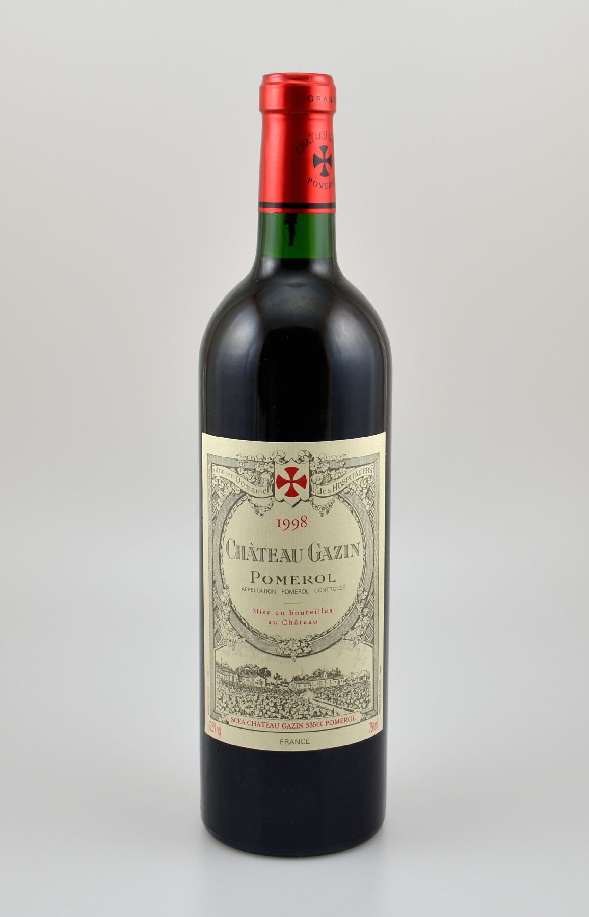 7 Flaschen 1998 Chateau Gazin, Pomerol, je ca. 75 cl, 12,5 % Vol., Füllstände: je into neck, sehr gute Erhaltungszustände, unverkostet