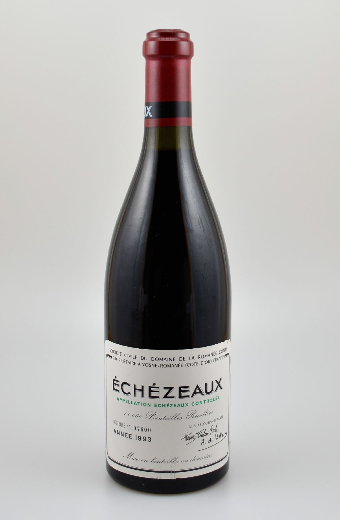 1 Flasche 1993 Domaine de La Romanee-Conti Echezeaux, Cote D'Or, ca. 75 cl, 13 % Vol., Abstand zwischen Kapsel und Wein: ca. 1 cm, Etikett min. ...