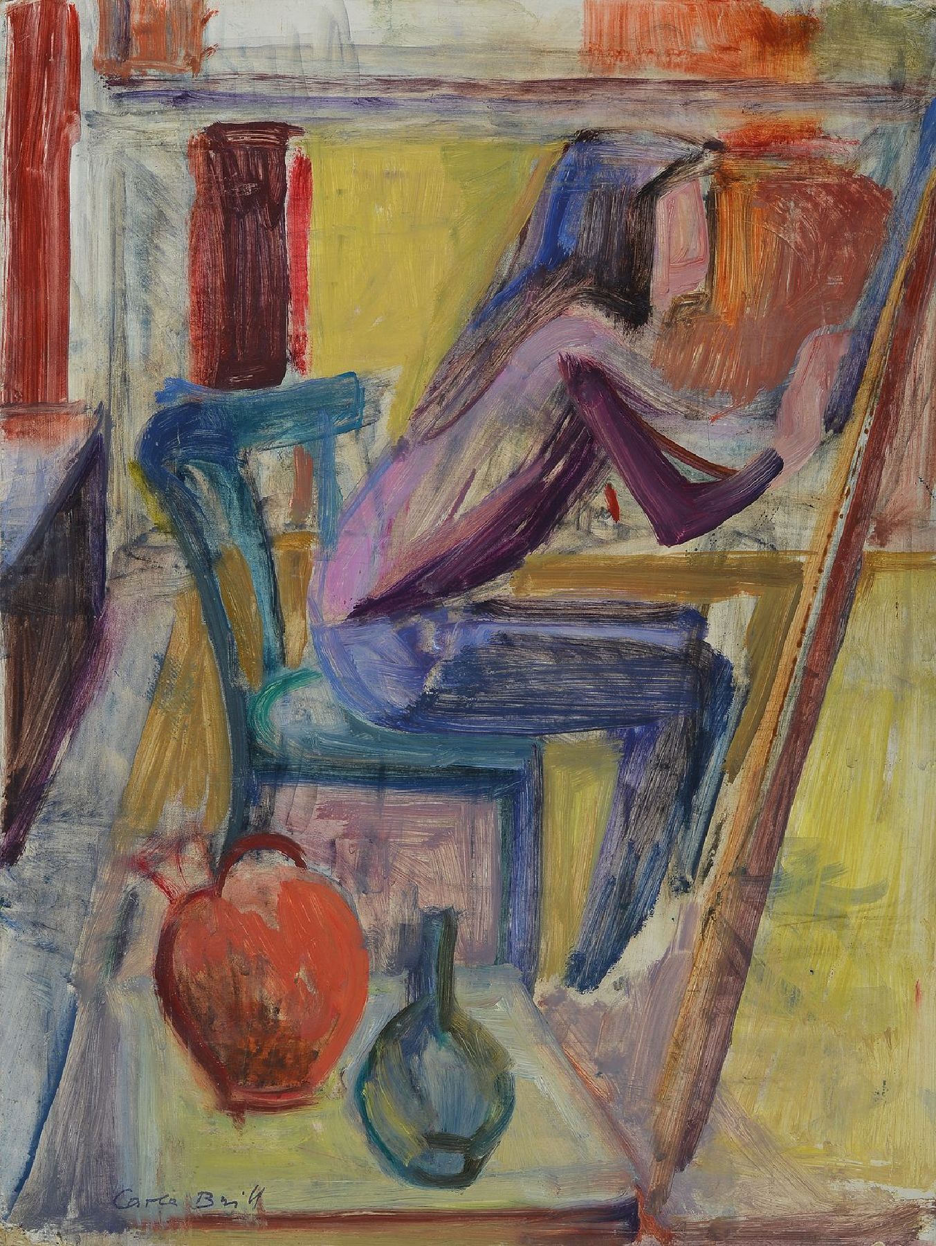 Carla Brill, 1906 Frankfurt bis 1994, deutsche Bildhauerin, Malerin und Zeichnerin Studium an der Kunstgewerbeschule Frankfurt am Main, später ...