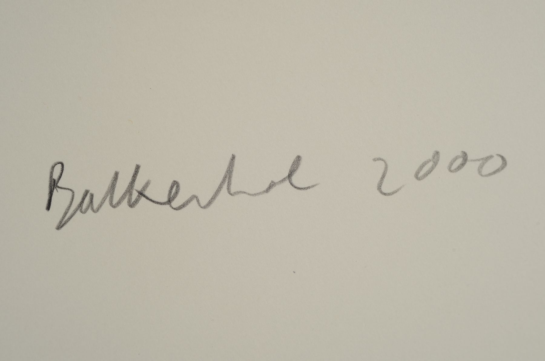 Detail b: Stephan Balkenhol, geb. 1957, Farblithographie, handsigniert und dat. 2000, num. 189/250, ca. 68,5x49,5 cm , PP