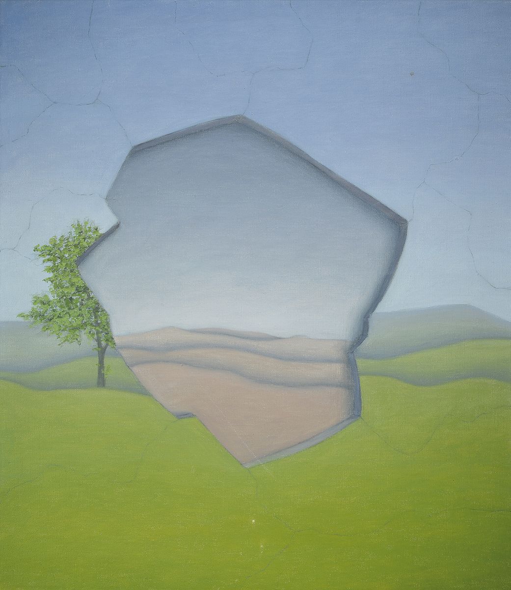 Marianne Mostert, geb. 1945, Serie aus vier Arbeiten, die vier Jahreszeiten darstellend, Öl/Lwd, rückseitig signiert, betitelt und datiert 1978, je ...