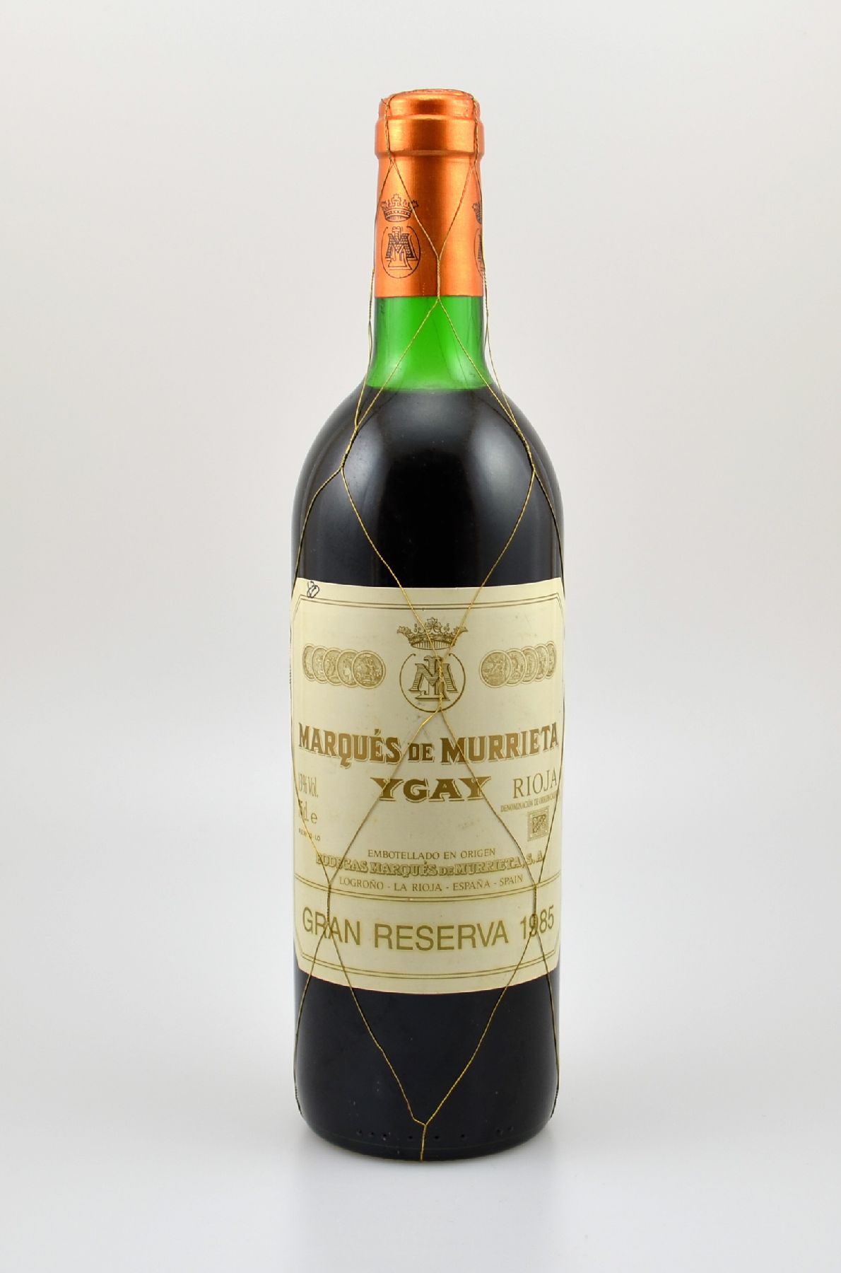 1 Flasche 1985 Marques de Murrieta Ygay Gran Reserva, ca. 75 cl, 13 % Vol., Füllstand: ca. top shoulder, unverkostet
