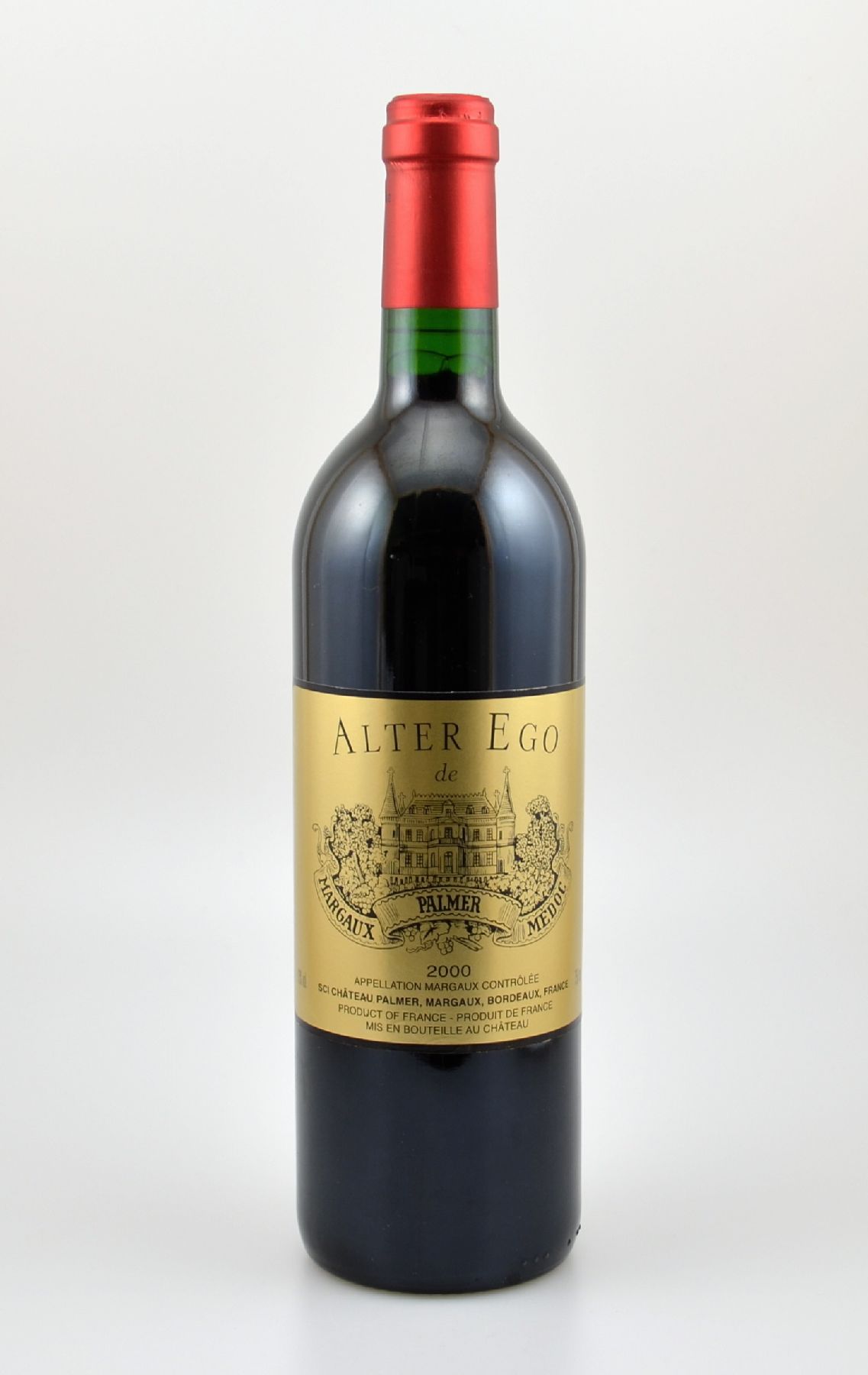 5 Flaschen 2000er Alter Ego de Palmer, Margaux, 2. Wein von Ch. Palmer Margaux, je ca. 75 cl, 13 % Vol., Füllstände: je into neck, sehr gute ...