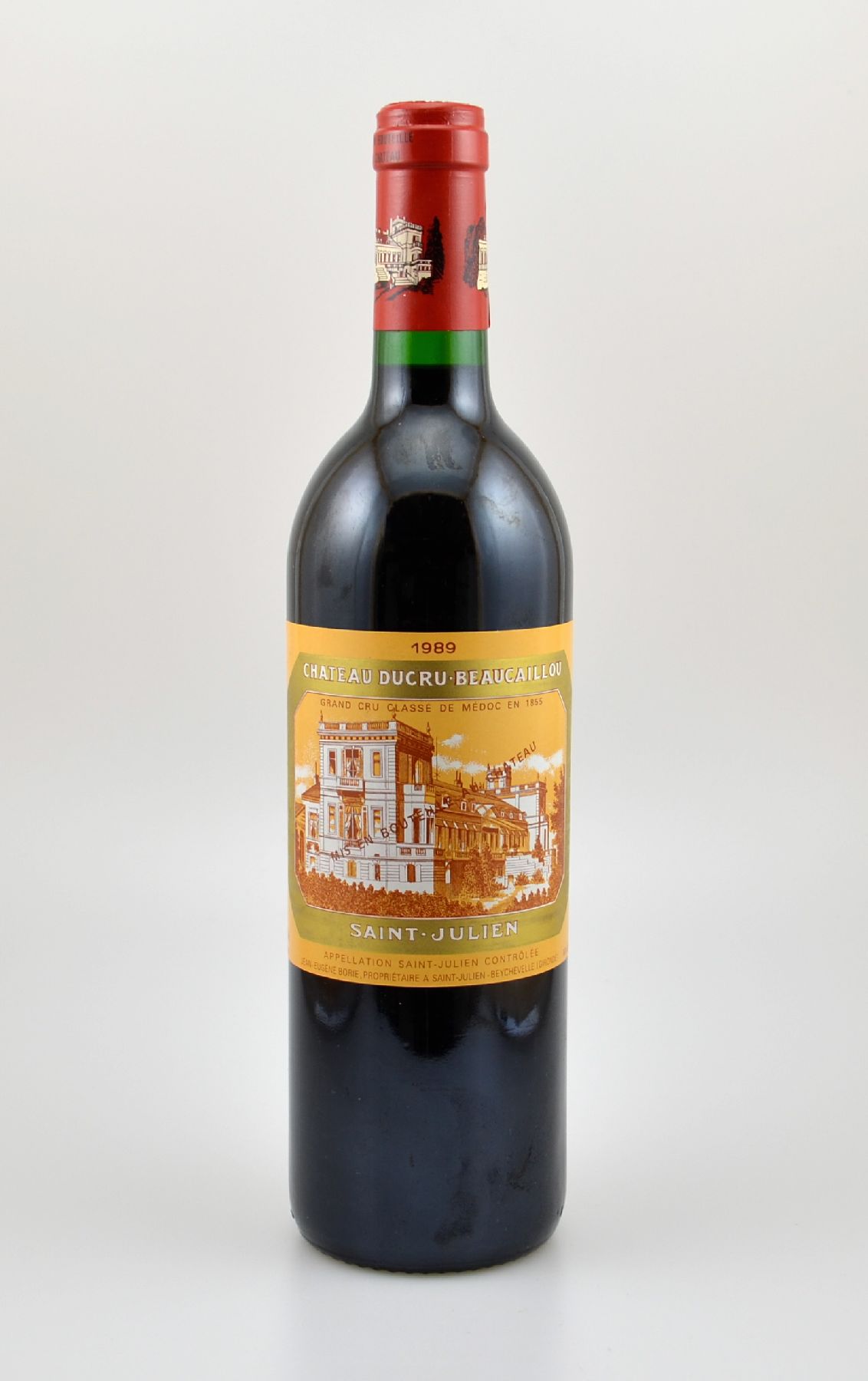 1 Flasche 1989 Chateau Ducru-Beaucaillou, Saint-Julien, ca. 75 cl, 12,5 % Vol., Füllstand: into neck, unverkostet, Provenienz: Aus einer privaten ...
