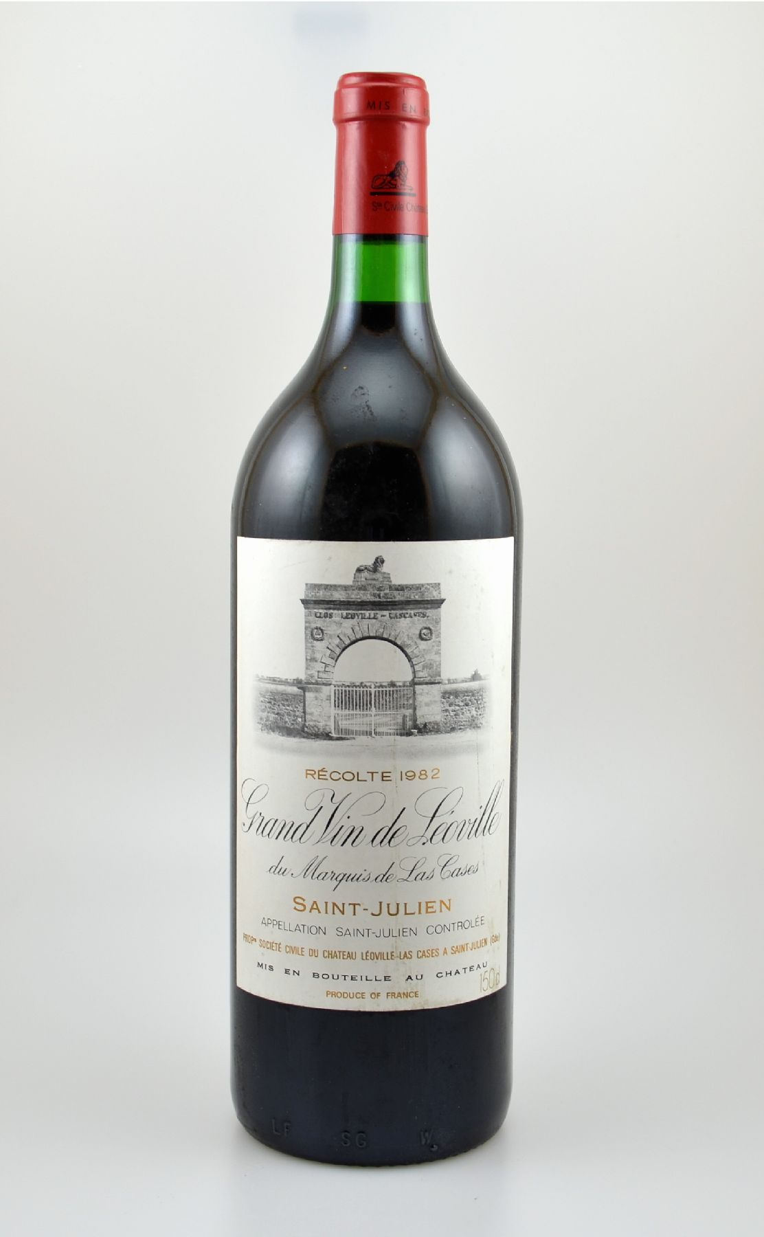 1 Magnumflasche 1982 Chateau Leoville-Las Cases, Grand Vin de Leoville, Saint-Julien, ca. 150 cl, Füllstand: ca. into neck, guter Erhaltungszustand, ...