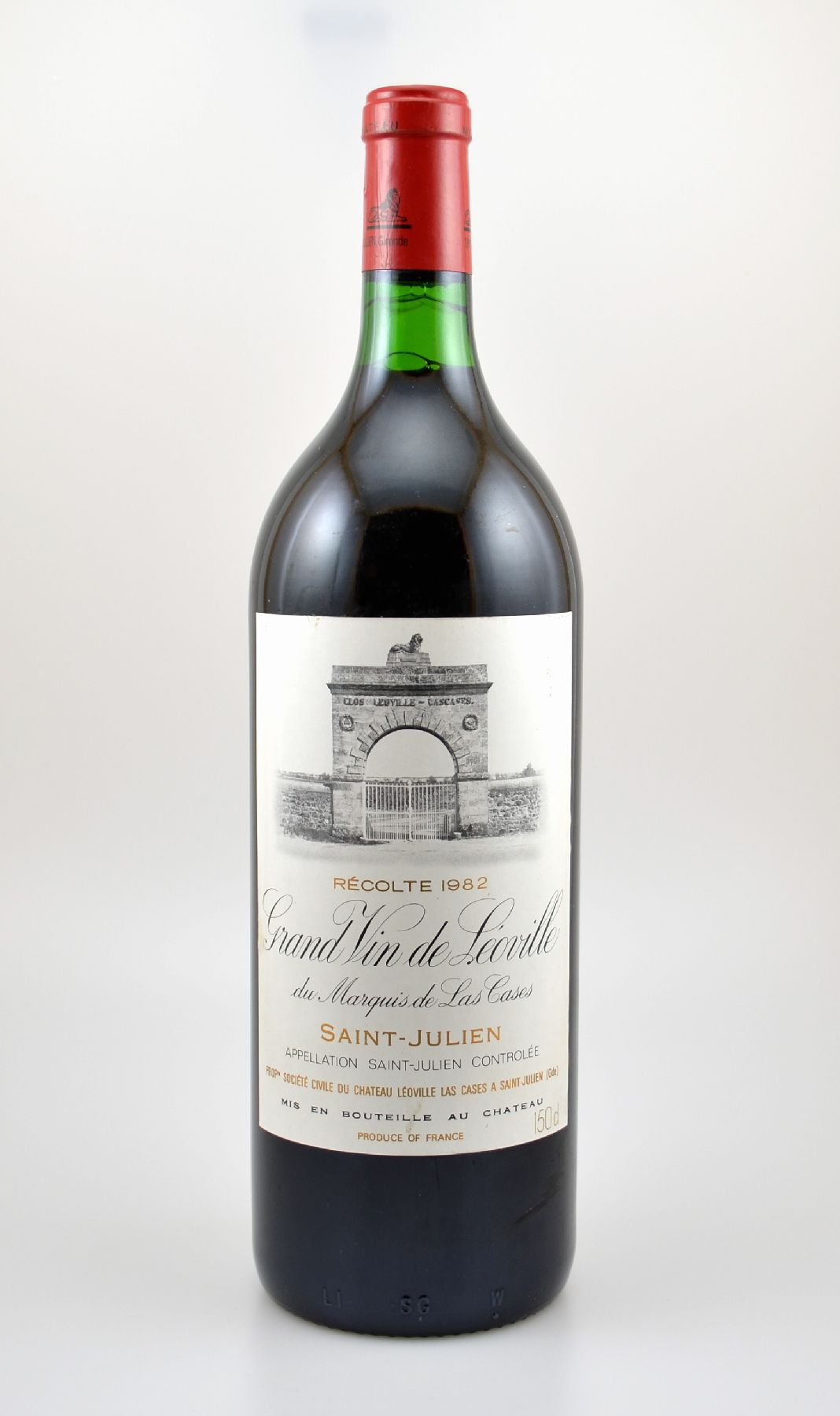 1 Magnumflasche 1982 Chateau Leoville-Las Cases, Grand Vin de Leoville, Saint-Julien, ca. 150 cl, Füllstand: ca. into neck, guter Erhaltungszustand, ...