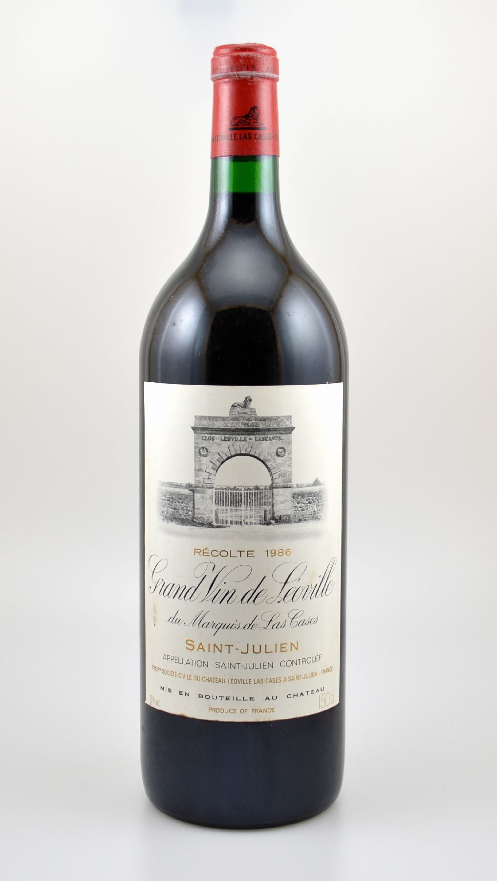 1 Magnumflasche 1986 Chateau Leoville-Las Cases, Grand Vin de Leoville, Saint-Julien, ca. 150 cl, Füllstand: ca. into neck, guter Erhaltungszustand, ...