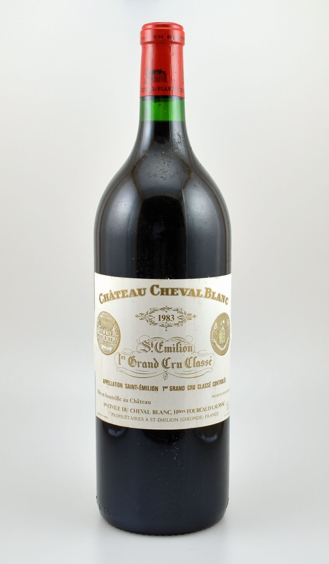 1 Magnumflasche 1983 Chateau Cheval Blanc, Saint-Emilion, 1er Grand Cru Classe, ca. 150 cl, Füllstand: into neck, guter Erhaltungszustand, ...