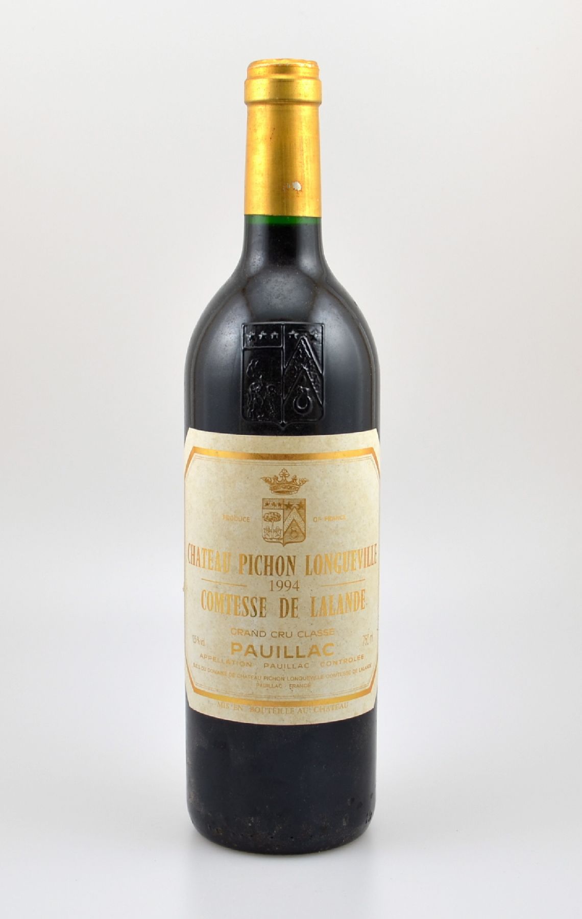 1 Flasche 1994 Chateau Pichon Longueville Comtesse de Lalande, Pauillac, Grand Cru Classe, ca. 75 cl, 12,5 % Vol., Füllstand: ca. high fill, Etikett ...