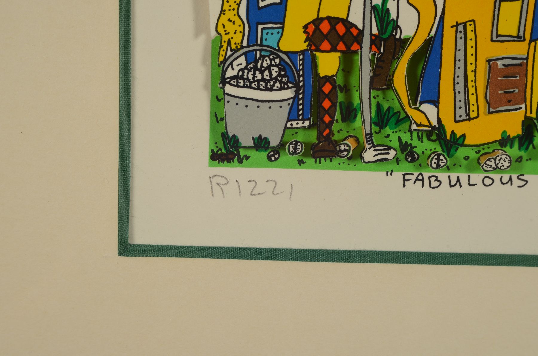 Detail b: James Rizzi, 1950-2011, Fabulous Foursome, 3D-Lithografie, handsign., dat. 1990, num. 52/350, Motiv 11x15,5 cm , unter Glas gerahmt,gesamt 37,5x42 cm