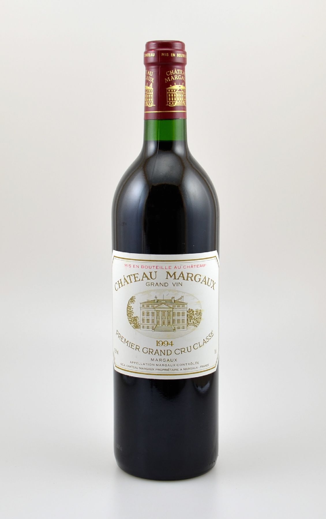 1 Flasche 1994 Chateau Margaux, Margaux, Premier Grand Cru Classe, ca. 75 cl, 12,5 % Vol., Füllstand: ca. into neck, hervorragender ...