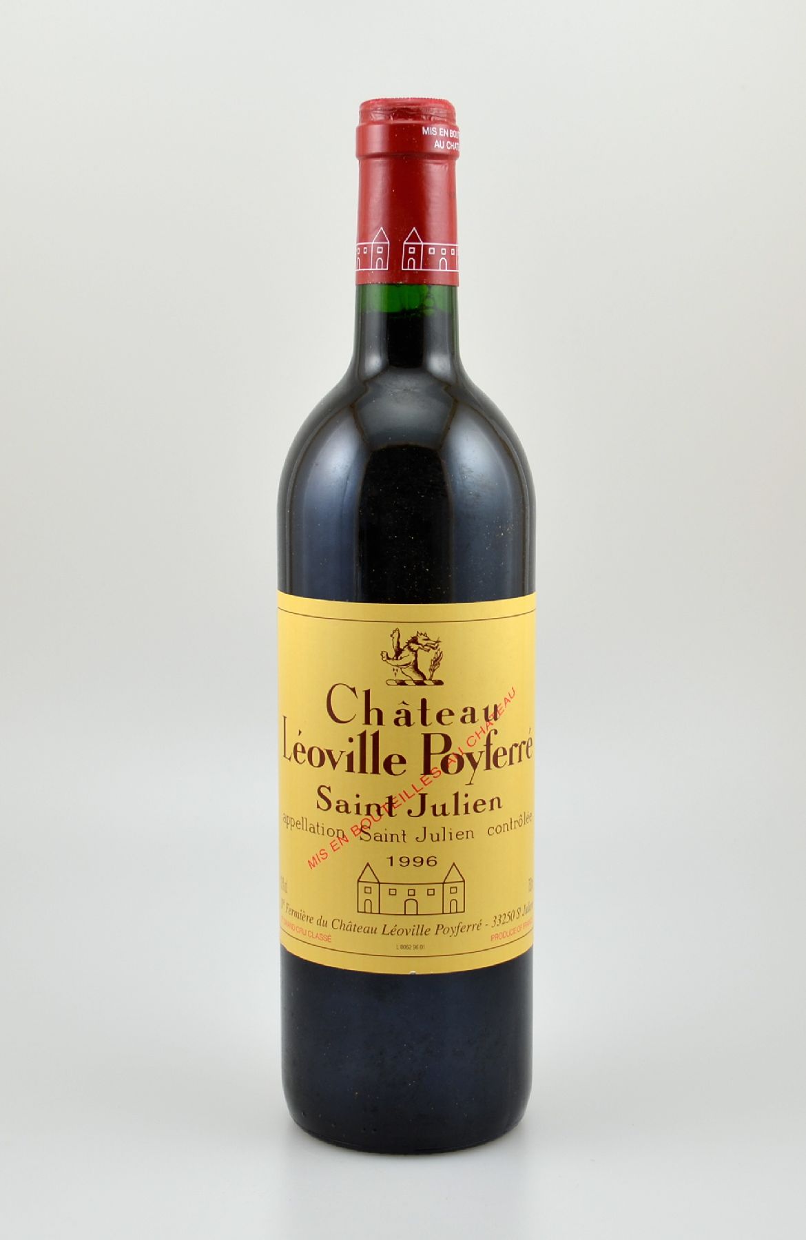 12 Flaschen 1996 Chateau Leoville Poyferre, Saint-Julien, je 75 cl, 13 % Vol., Füllstände: je into neck, hervorragende Erhaltungszustände, ...