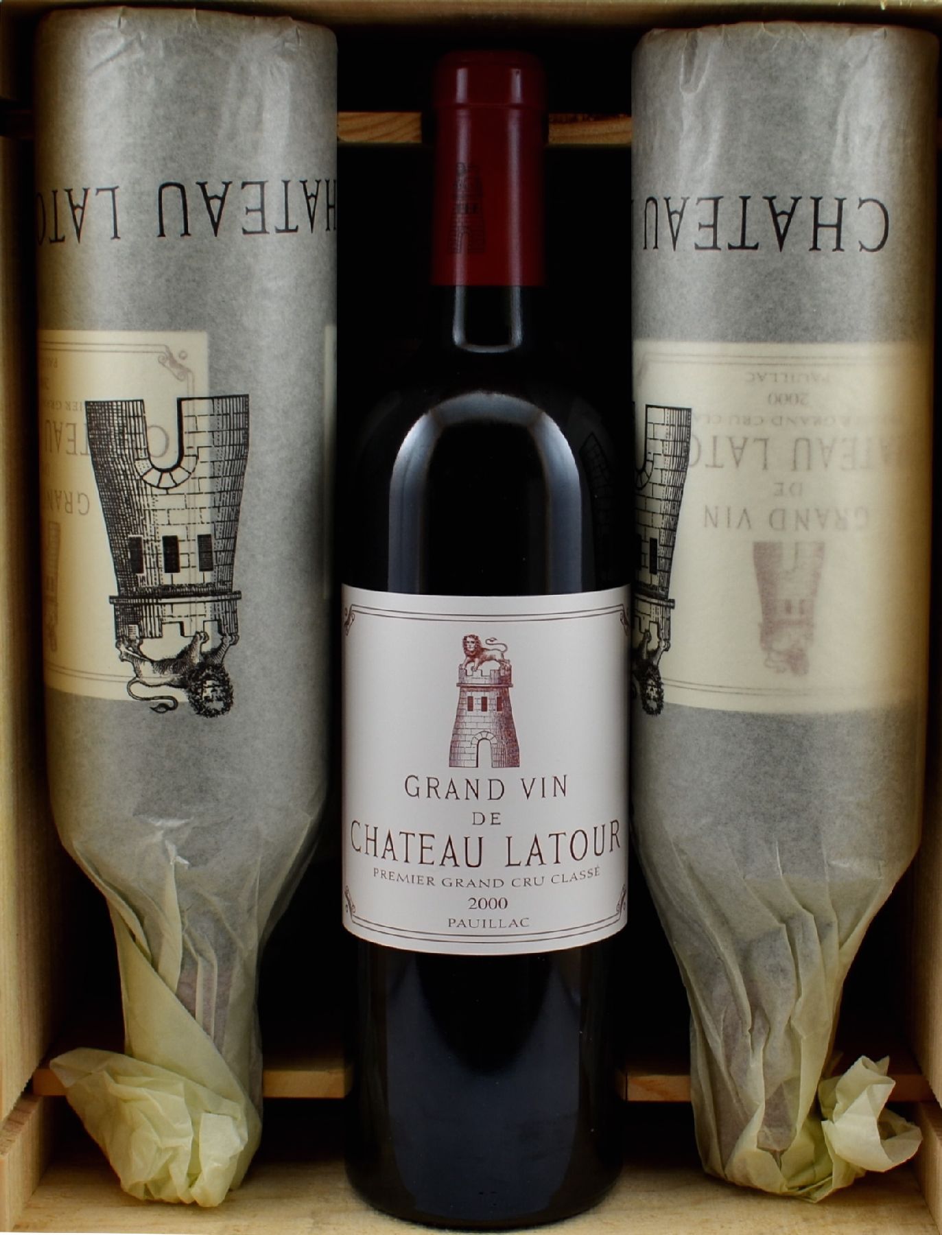 Detail a: 6 Flaschen 2000er Chateau Latour, Pauillac, Premier Grand Cru Classe, je 75 cl, 13 % Vol., hervorragende Erhaltungszustände, im orig. Papier ...
