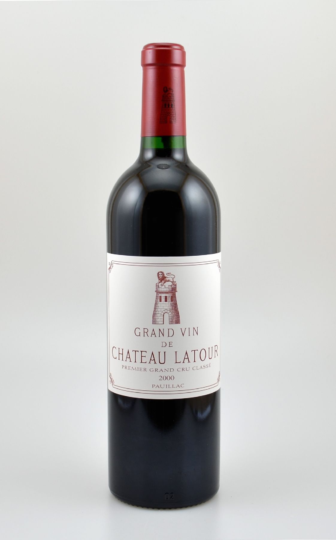 1 Flasche 2000er Chateau Latour, Pauillac, Premier Grand Cru Classe, 75 cl, 13 % Vol., Füllstand: into neck, hervorragender Erhaltungszustand, im ...