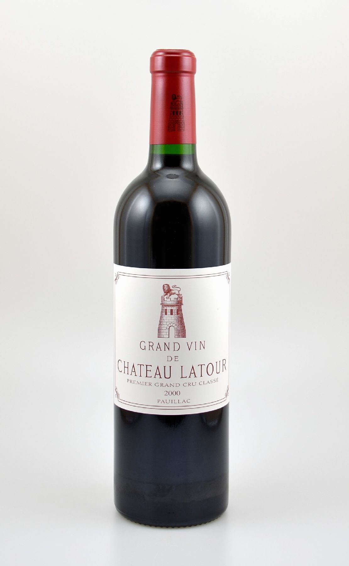 1 Flasche 2000er Chateau Latour, Pauillac, Premier Grand Cru Classe, 75 cl, 13 % Vol., Füllstand: into neck, hervorragender Erhaltungszustand, im ...