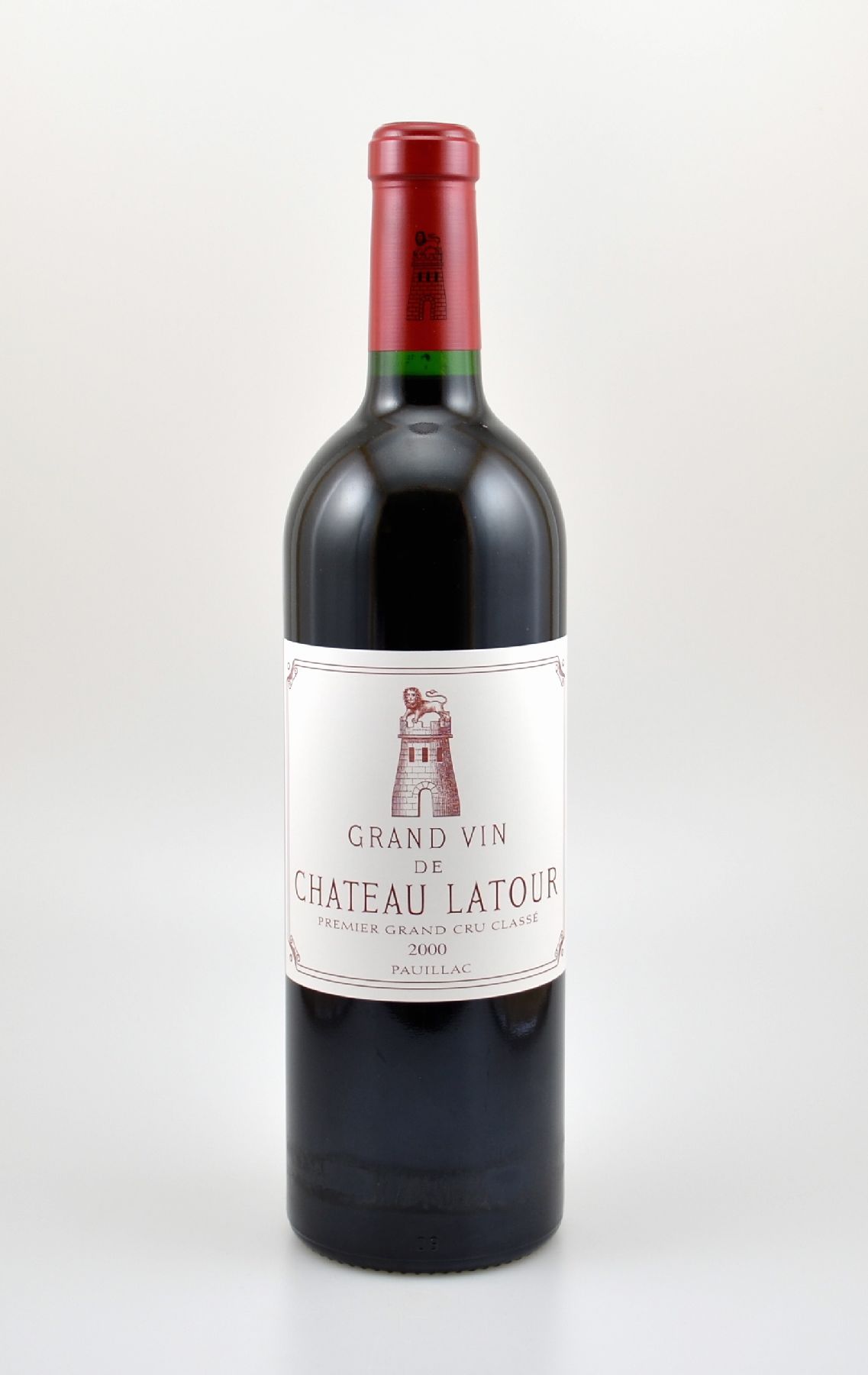 1 Flasche 2000er Chateau Latour, Pauillac, Premier Grand Cru Classe, 75 cl, 13 % Vol., Füllstand: into neck, hervorragender Erhaltungszustand, im ...
