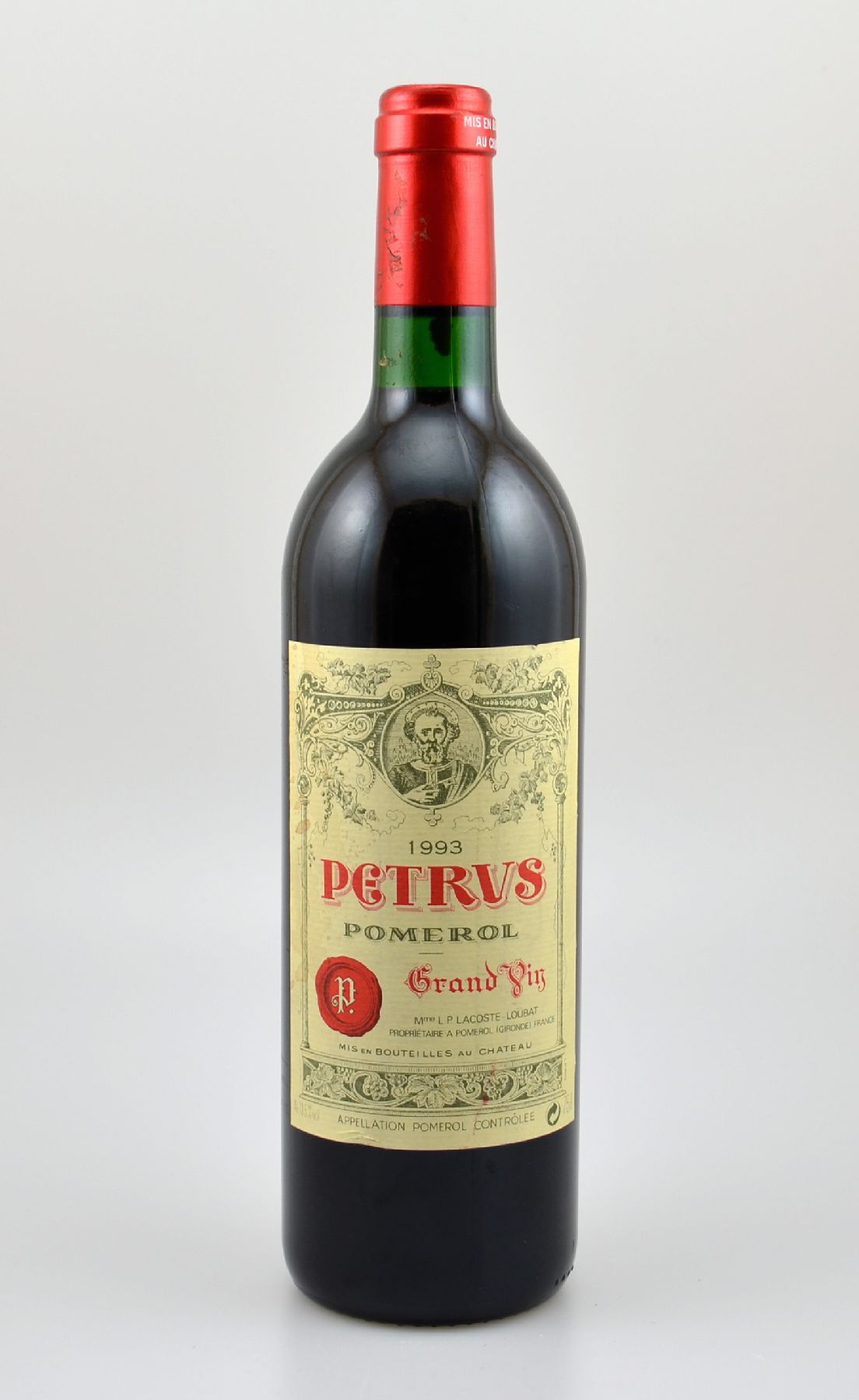 1 Flasche 1993 Petrus, Pomerol, ca. 75 cl, 13,5 % Vol., Füllstand: ca into neck, guter Erhaltungszustand, unverkostet, sehr selten auf dem Markt, ...