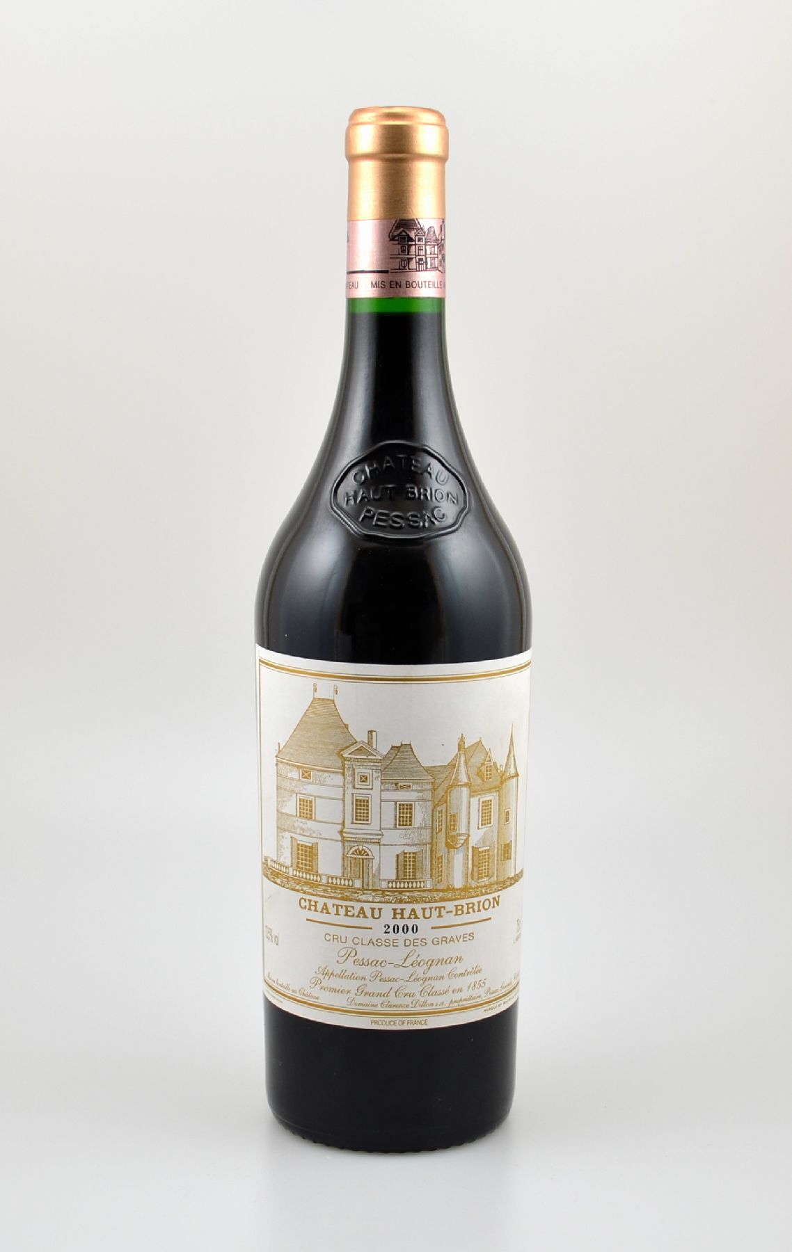 1 Flasche 2000er Chateau Haut Brion, Pessac-Leognan, Premier Grand Cru Classe, ca. 75 cl, 13,5 % Vol., Füllstand: ca. high fill, sehr guter ...