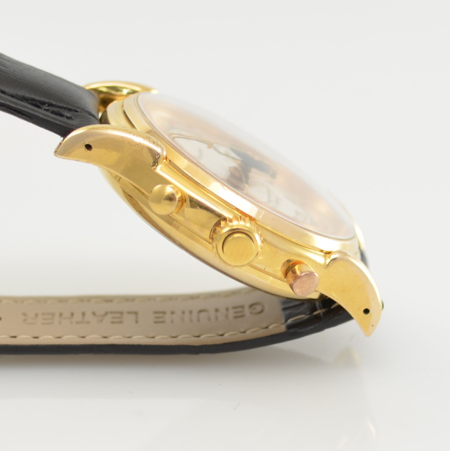 Detail c: DUBEY & SCHALDENBRAND Index-Mobile Armbandchronograph mit Mono-Rattrapante, Schweiz um 1985, Handaufzug, beids. vergl. verg. Gehäuse, silb. ...