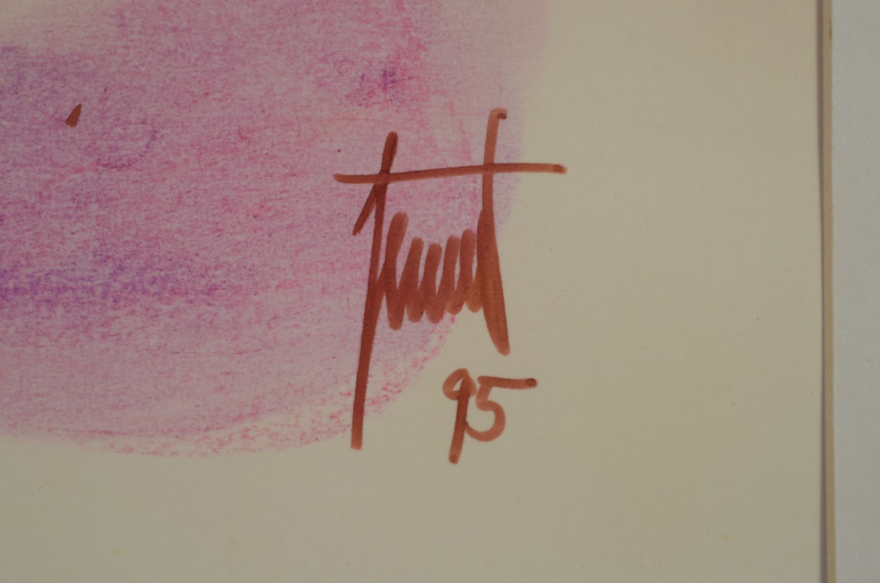 Detail b: Georg Günter Zeuner, 1923 Dresden-2011 Speyer, "Verliebt", Filzstift und Gouache, signiert, betitelt, ca. 49x32cm, PP, u.Gl.,R. 73x49cm