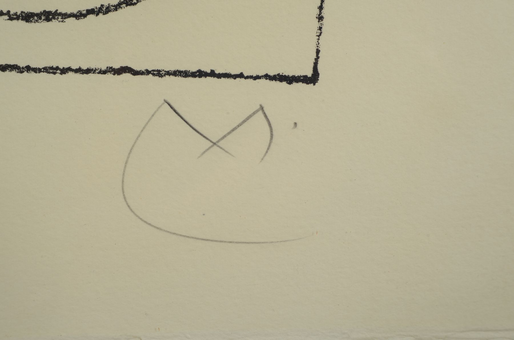 Detail b: Joan Miro, 1893-1983, Lithographie, num. 50/75, handmonogrammiert , von 1966, auf Arches Velin, ca. 76 x 58 cm, unter Glas gerahmt, ca. 92 x 68 cm