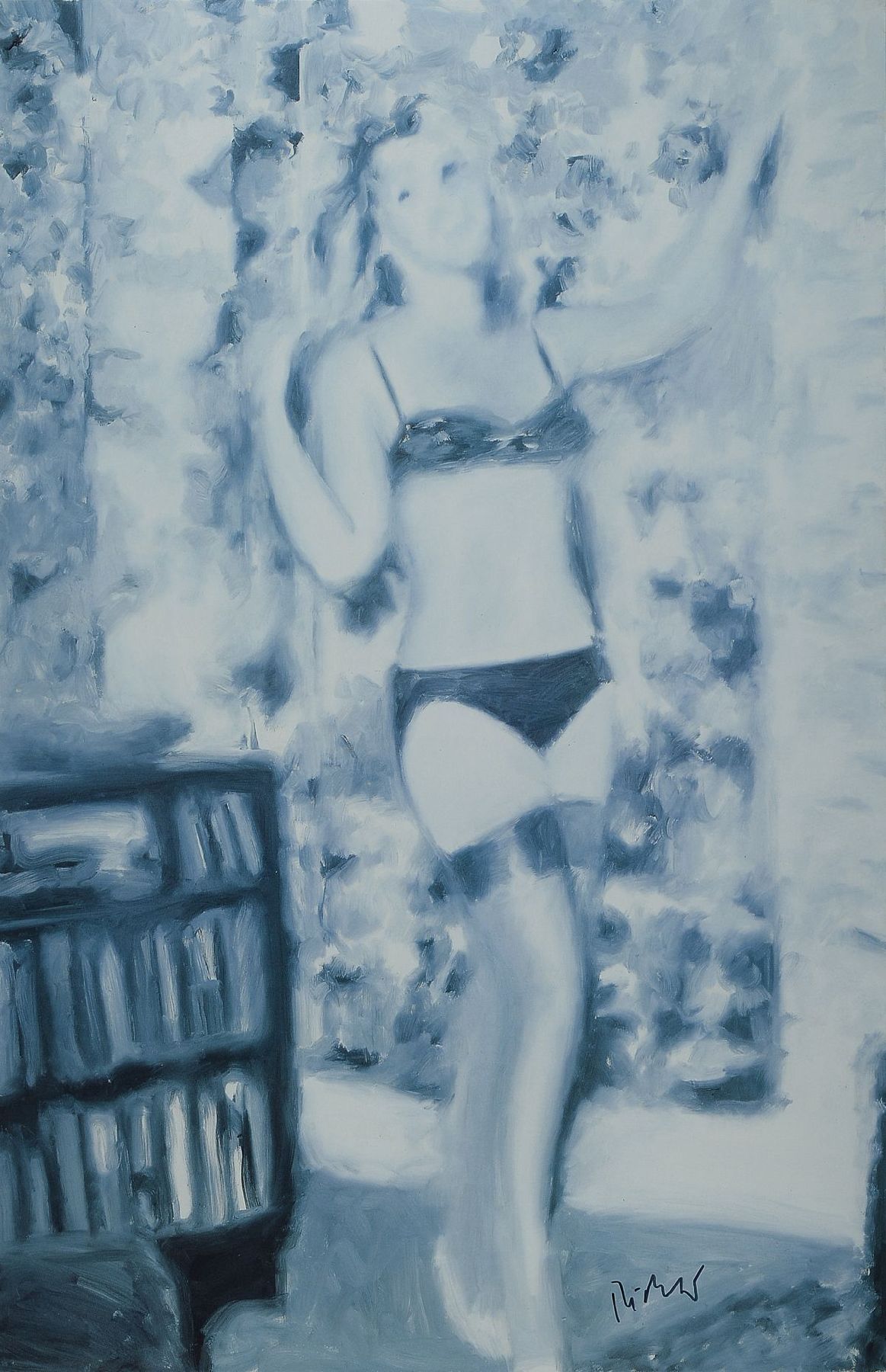 Gerhard Richter, geb. 1932, Olympia, Sammlung Böckmann Berlin, Foto Joachim Fliegner, Neues Museum Weserburg Bremen, handsigniert, 83.5 x 59 cm, ...