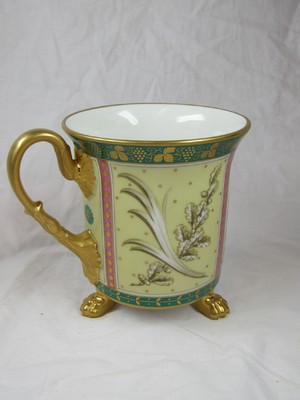 25652193f - Andenkentasse mit Untertasse, datiert 3. Januar 1926, KPM Berlin, Porzellan, in ...