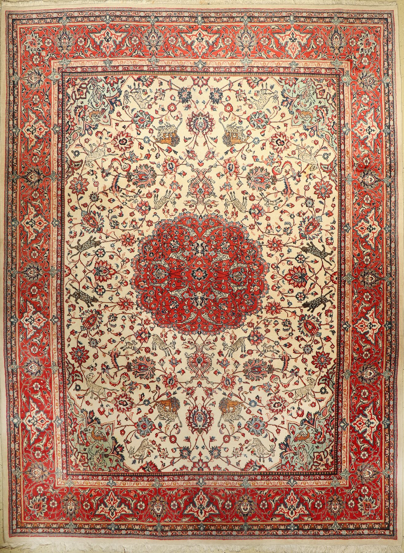 Sarogh, Persien, ca. 60 Jahre, Wolle auf Baumwolle, ca. 365 x 273 cm, EHZ: 2-(leicht verblasst)