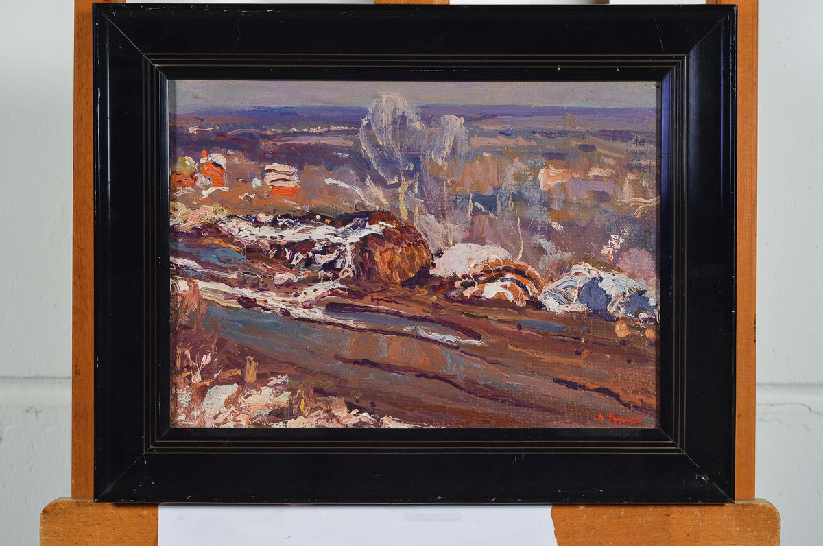 Detail k: Leonid Iwanowitsch Rudnjew, geb. 1938 Nischnibei Kursk, Studium an der Kunsthochschule Chakow/Ukraine, seit 1968 Mitglied im Künstlerverband ...