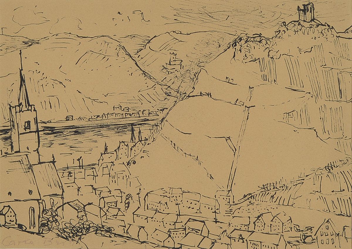 Carla Brill, 1906 - 1994, Studium an der Städelschen Kunstschule, Meisterschülerin von Max Beckmann, Rom preis der Preußischen Akademie, hier ...