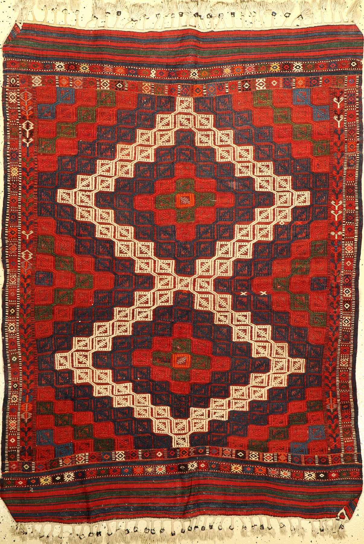 Bergama "Zili" Flachgewebe, alt, Türkei, um1930/1940, Wolle auf Wolle, ca. 163 x 117 cm, EHZ: 3