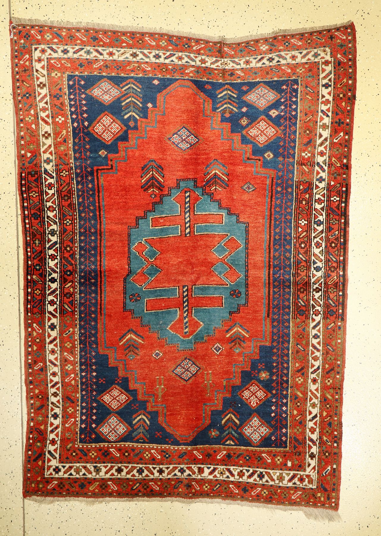 Armenischer Kasak alt, Kaukasus, um 1930, Wolle auf Wolle, ca. 200 x 145 cm, EHZ: 2-3