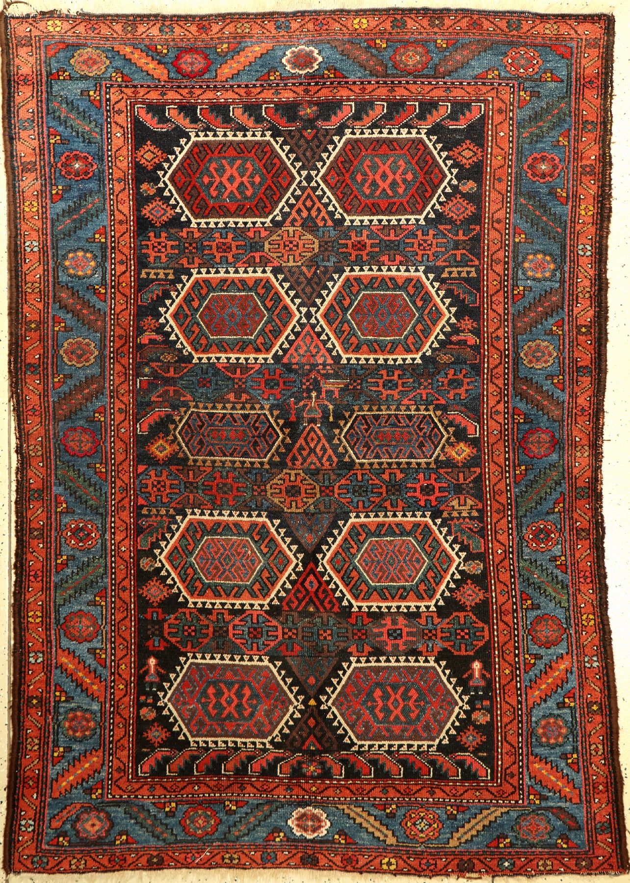 Koliai alt, Persien, um 1920, Wolle auf Baumwolle, ca. 198 x 139 cm, EHZ: 3-4