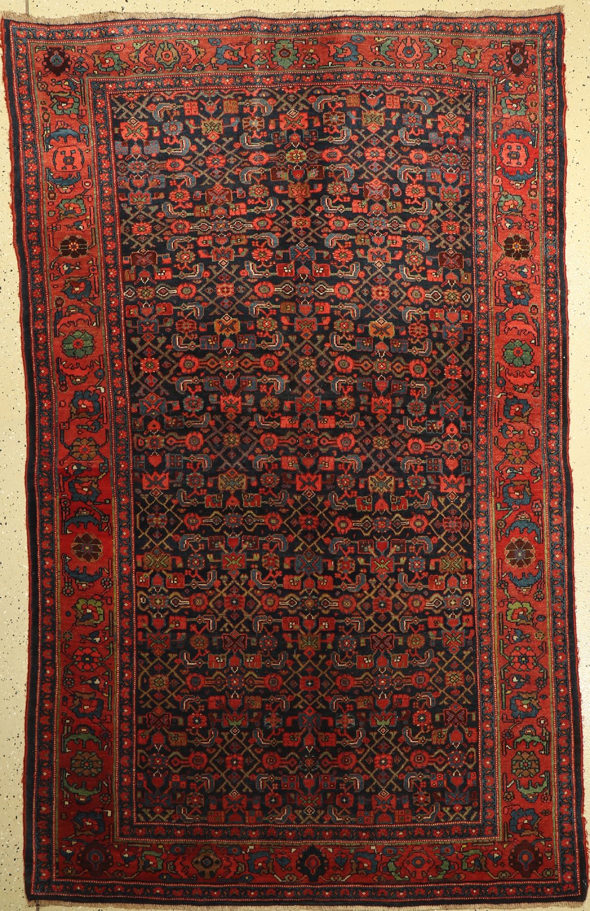 Bidjar alt, Persien, um 1930, Wolle auf Wolle, ca. 224 x 114 cm, EHZ: 2-3