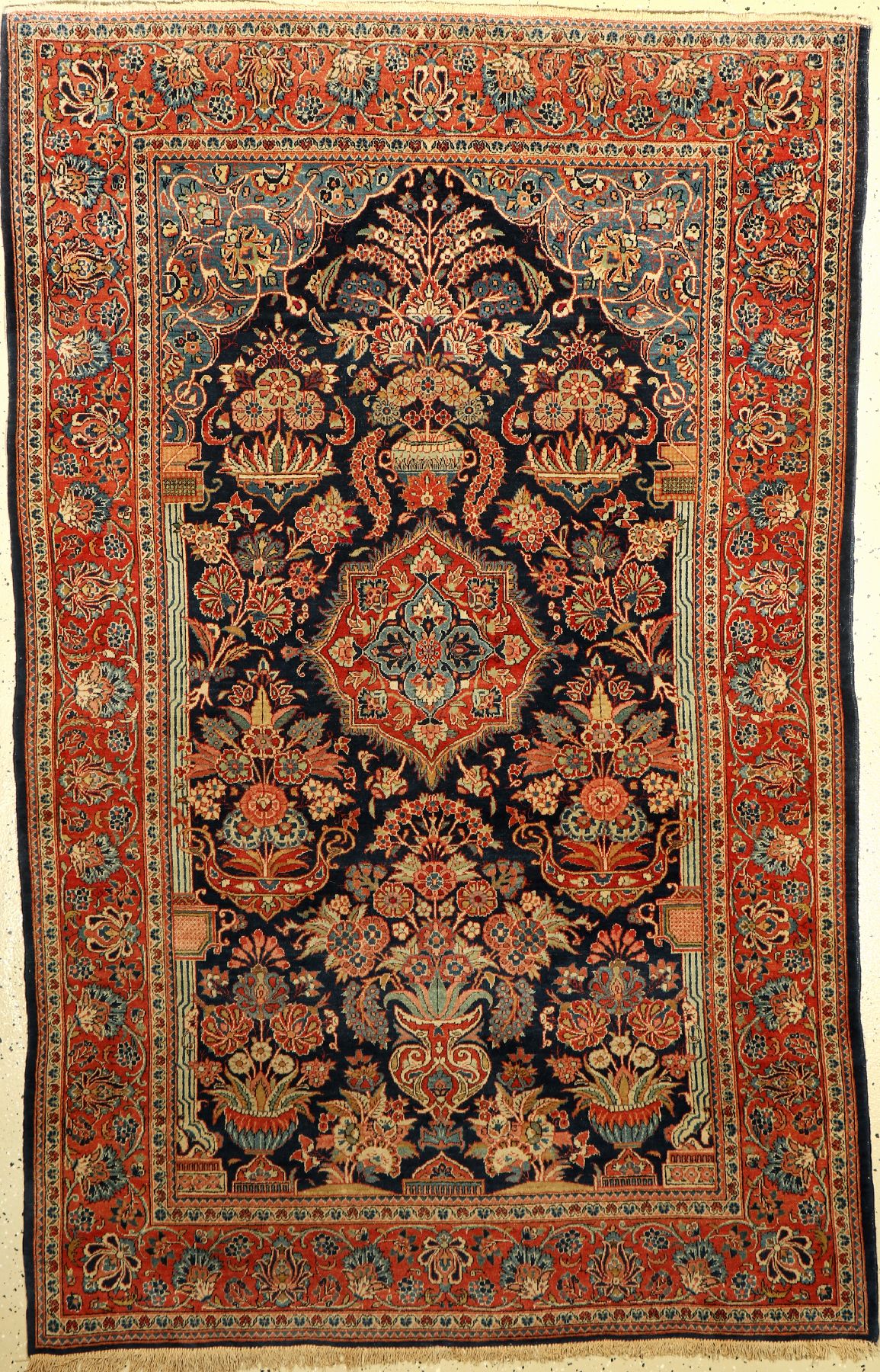Keschan Kork alt, Persien, um 1920, Korkwolle, ca. 210 x 132 cm, EHZ: 2