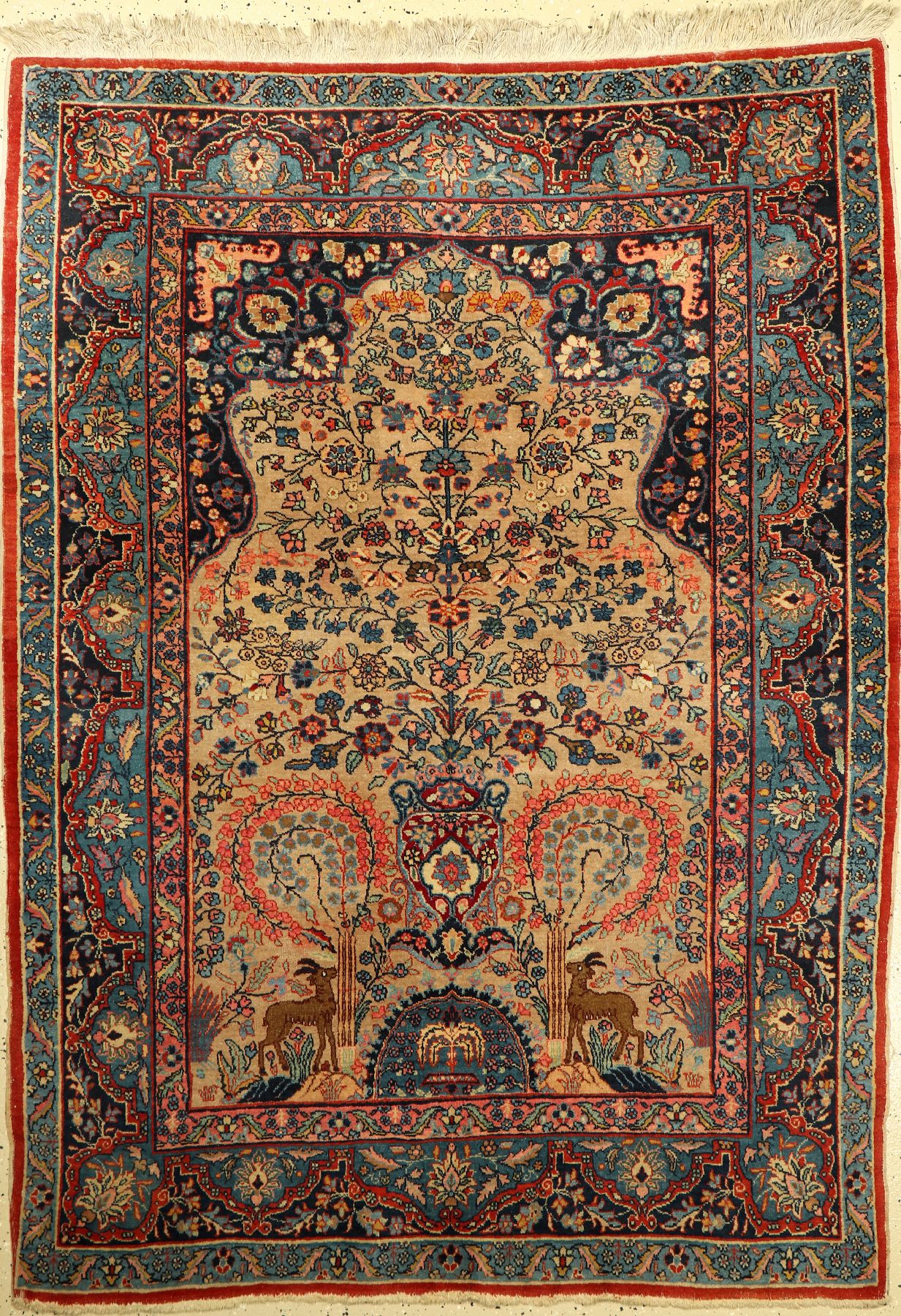 Täbriz, Persien, ca. 40 Jahre, Wolle auf Baumwolle, ca. 197 x 139 cm, EHZ: 3