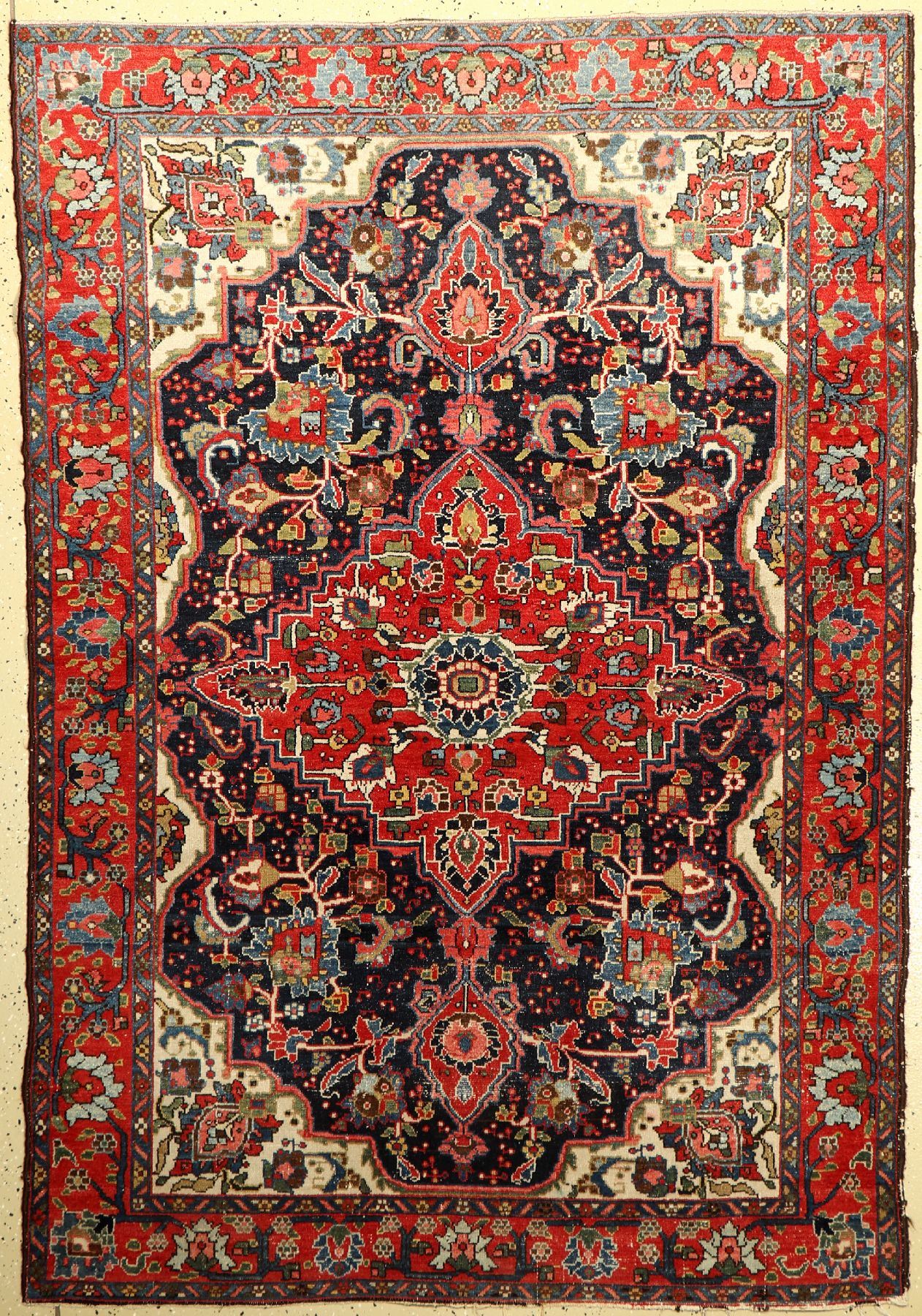 Hamadan alt, Persien, um 1940, Wolle auf Baumwolle, ca. 200 x 136 cm, EHZ: 4