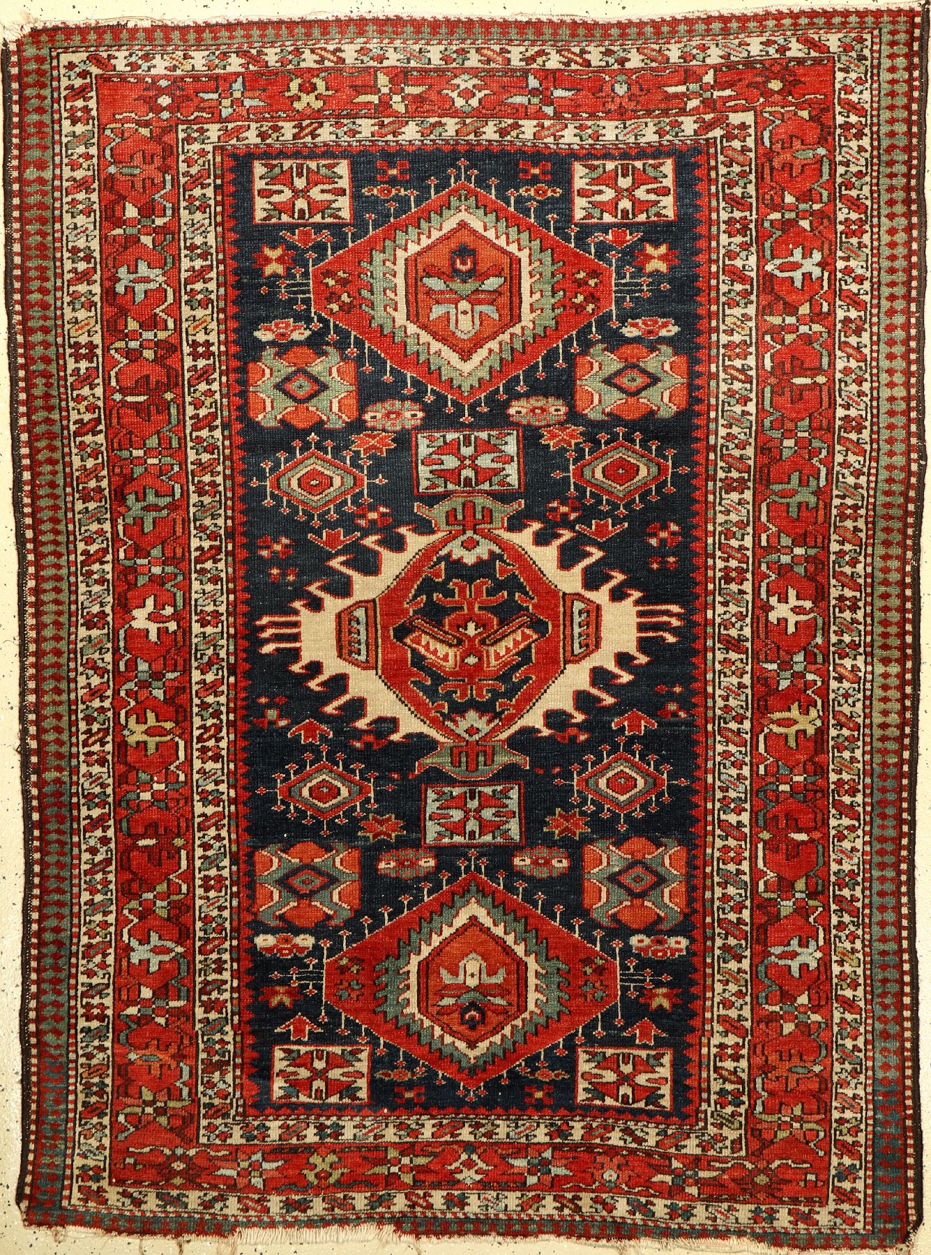 Gharadje alt, Persien, um 1920, Wolle auf Baumwolle, ca. 180 x 134 cm, EHZ: 3-4