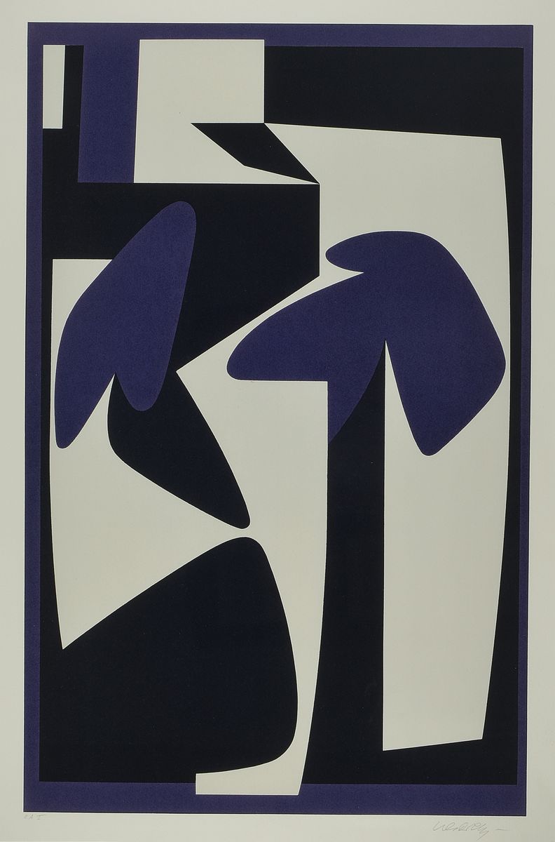 Viktor Vasarely, 1908-1997, Abstrakte Komposition, Farblithographie, handsign., bez.: E.A.I., ca. 65x42cm, PP, u.Gl., R. 87x66.5cm