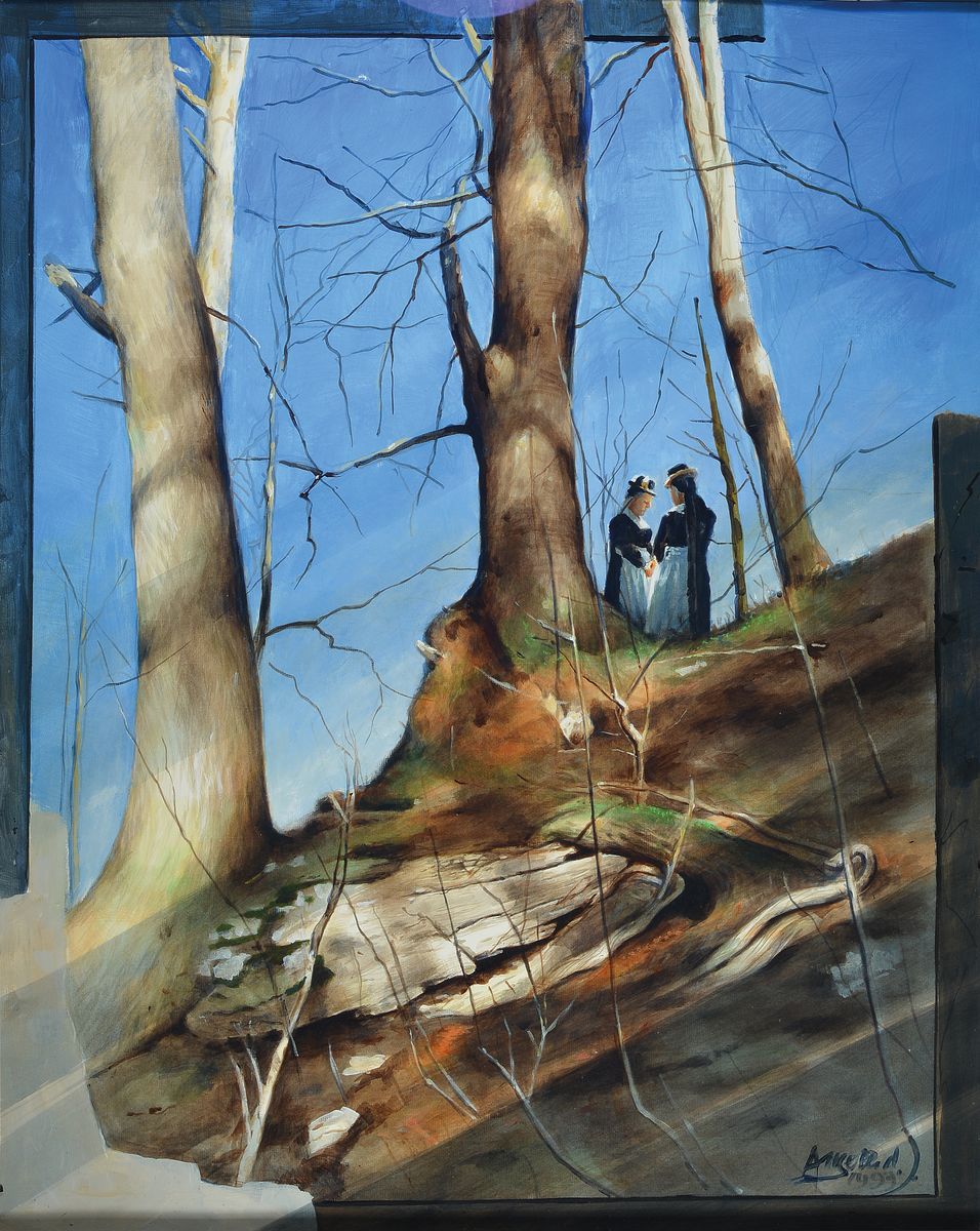 Angerer, Walter, d.J. geb.1940, Bad Reichenhall, sign., dat. 1999, unter Glas, ca. 105x83 cm