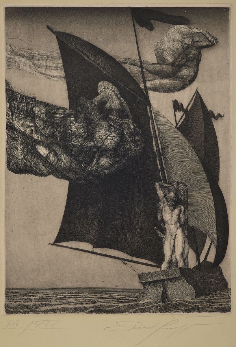 Ernst Fuchs, 1930 Wien-2015, Radierung, handsigniert, num. XIV/XXX, ca. 34x25cm