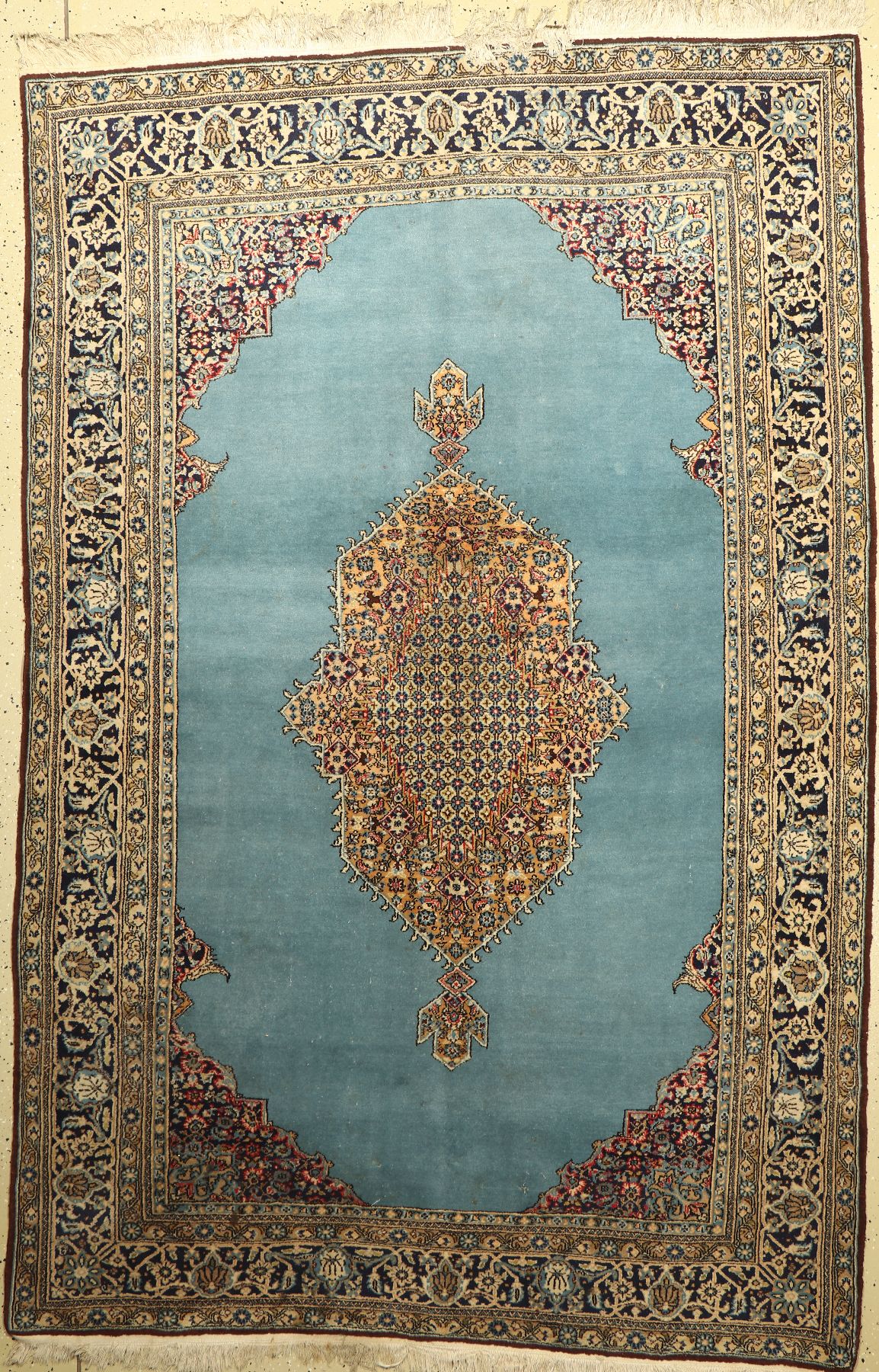 Ghom alt, Persien, ca. 50 Jahre, Wolle mit Seide, ca. 247 x 169 cm, EHZ: 3
