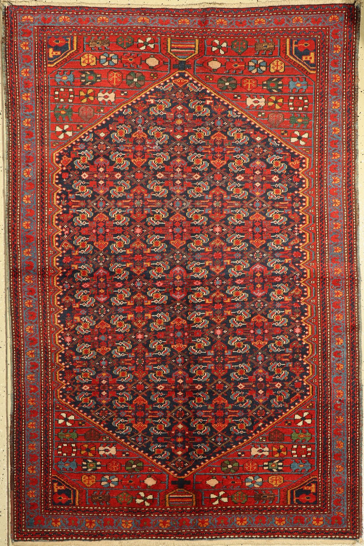 Hamadan alt, Persien, um 1930, Wolle auf Baumwolle, ca. 193 x 130 cm, EHZ: 3