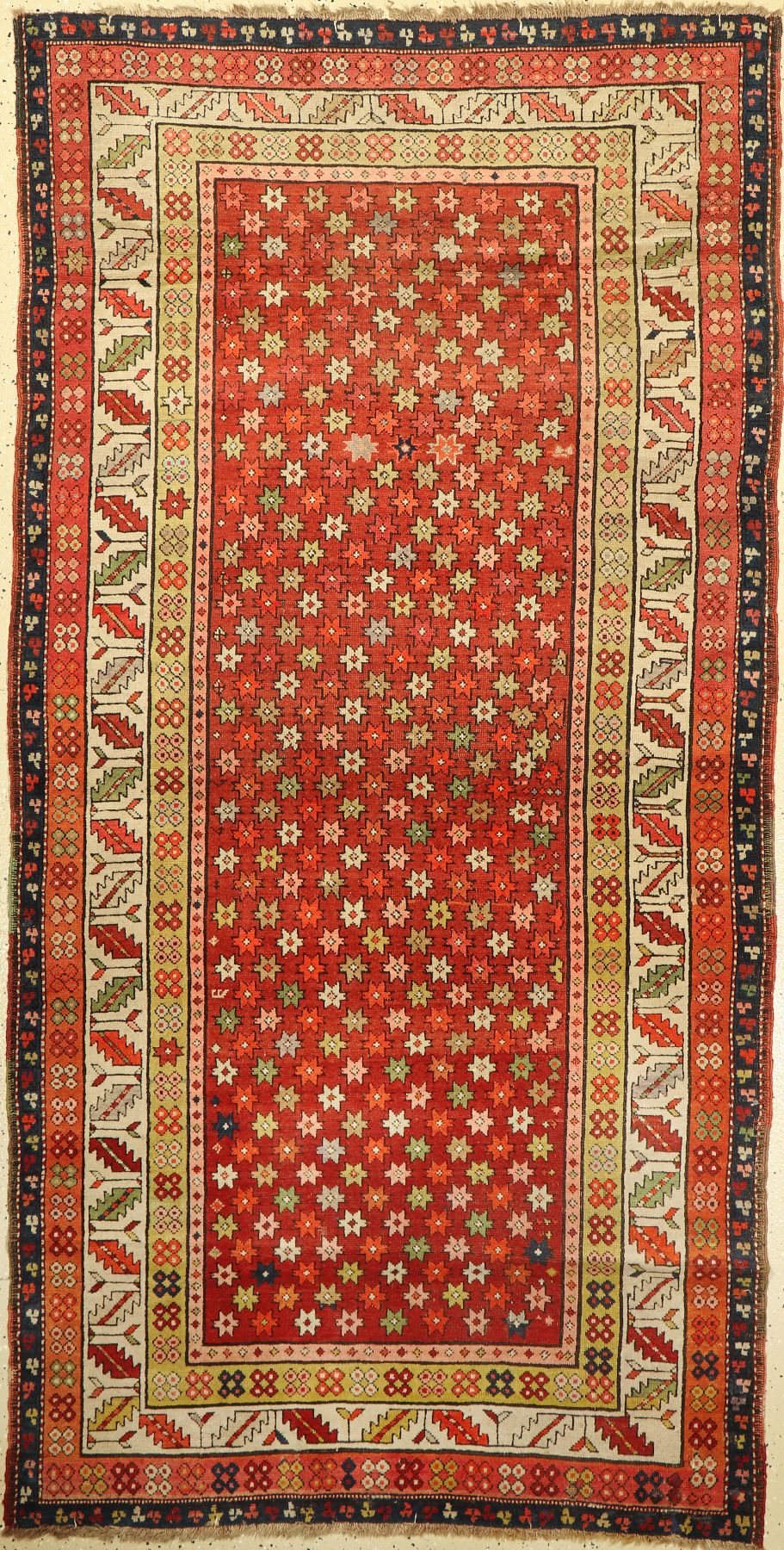 Karabagh alt (Stern Design), Kaukasus, um 1930, Wolle auf Wolle, ca. 228 x 117 cm, EHZ: 3