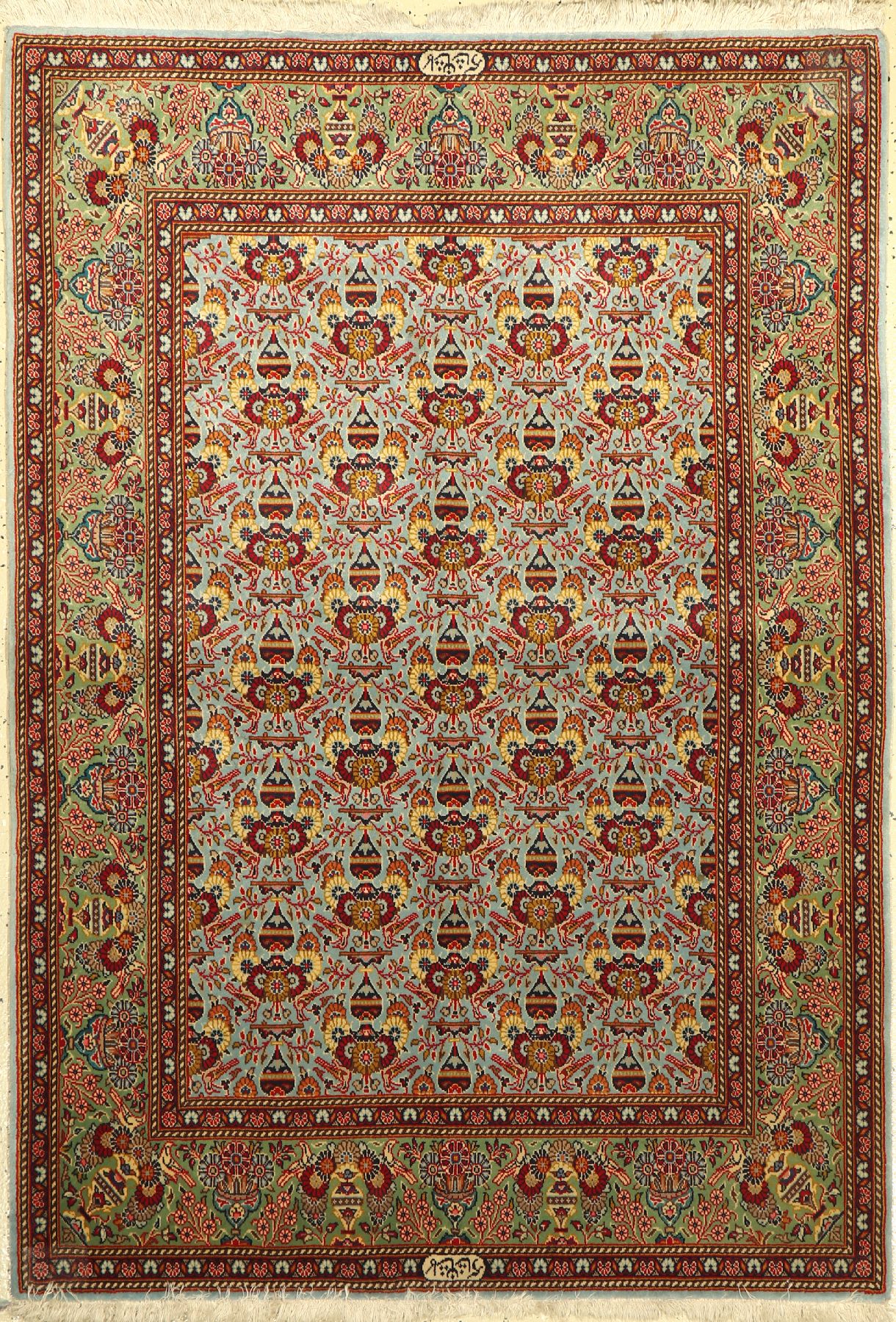 Keschan Kork (Signiert), Persien, ca. 40 Jahre, Korkwolle, ca. 172 x 120 cm, EHZ: 2